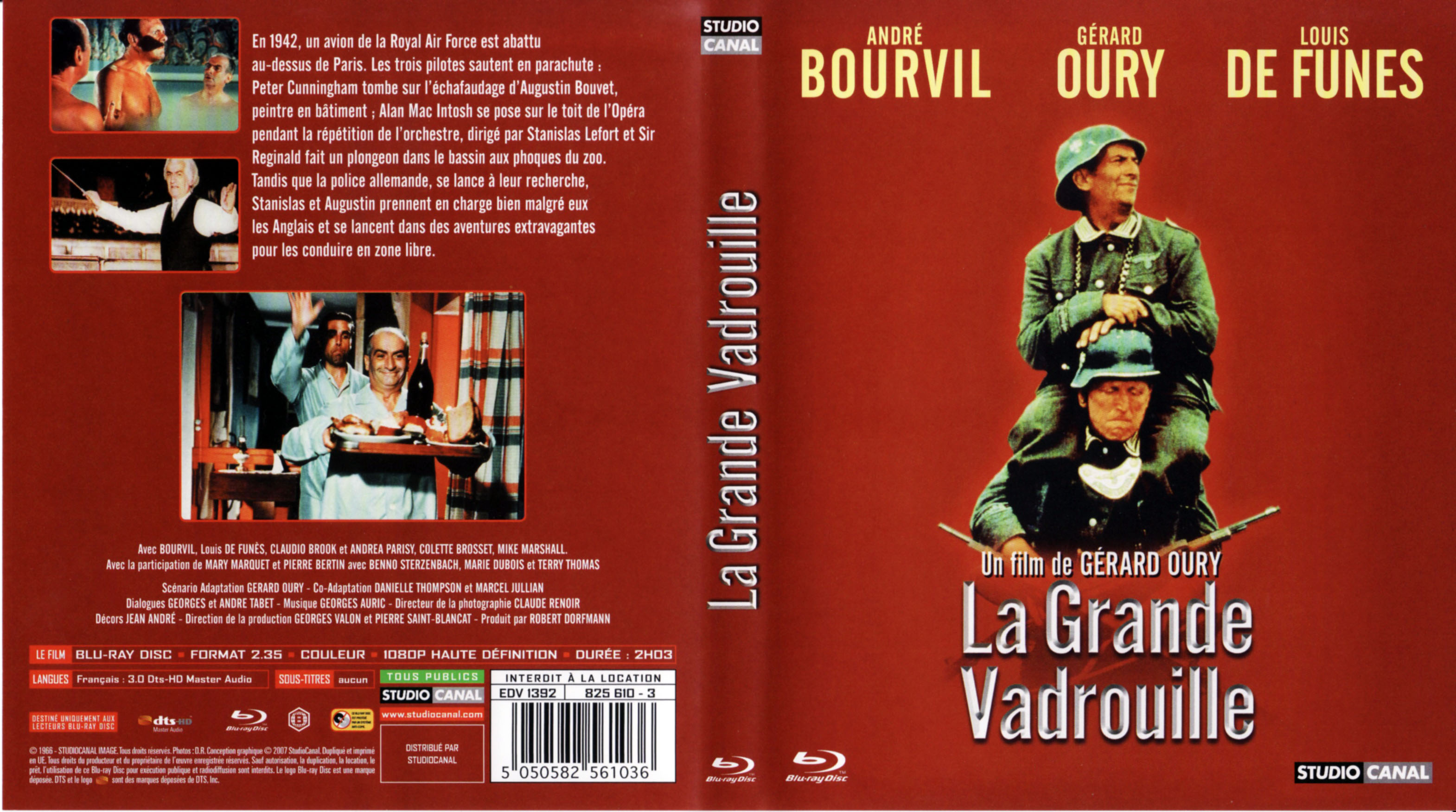 Jaquette DVD La grande vadrouille (BLU-RAY)