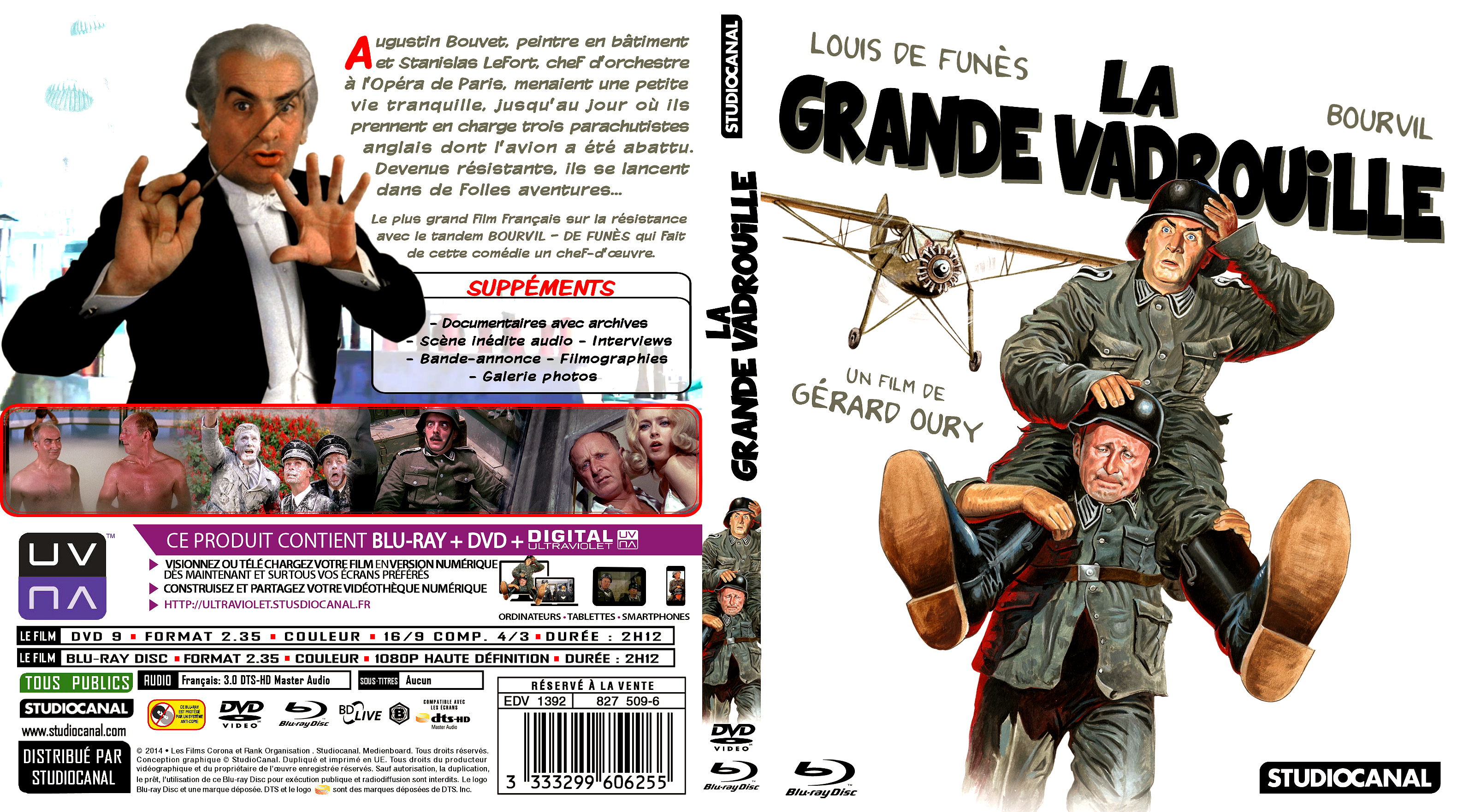 Jaquette DVD La grande vadrouille custom (BLU-RAY)