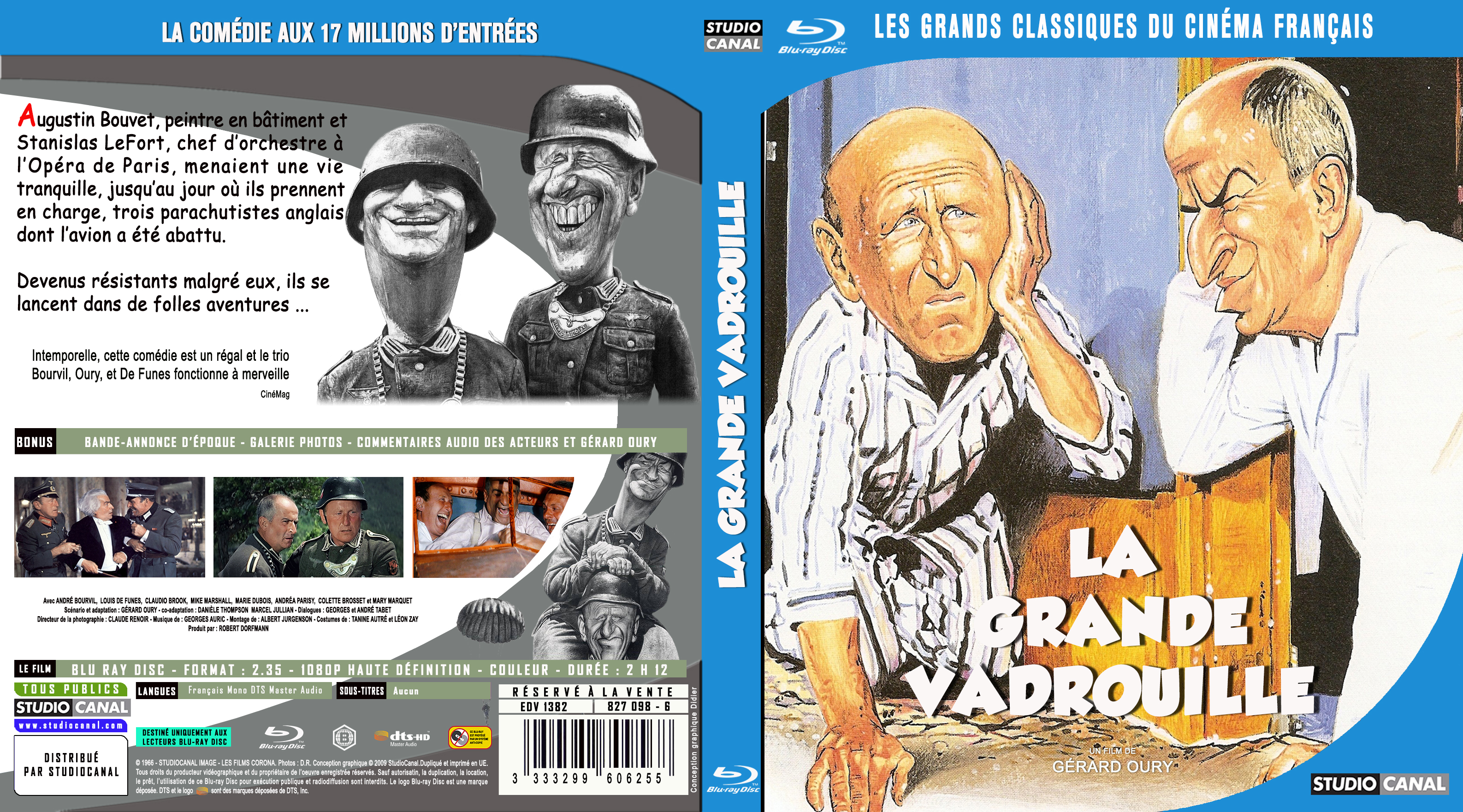 Jaquette DVD La grande vadrouille custom (BLU-RAY) v2