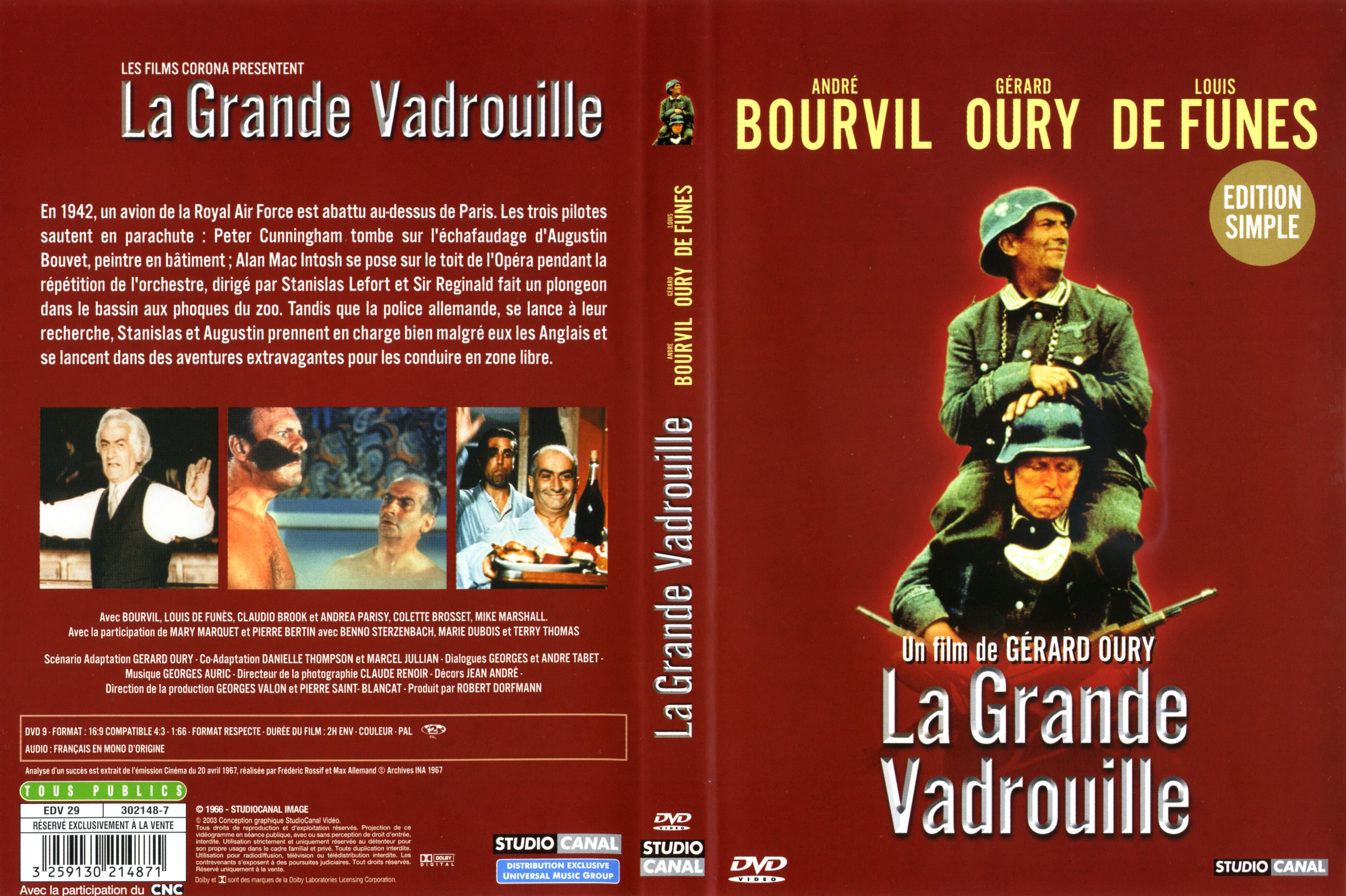 Jaquette DVD La grande vadrouille v2