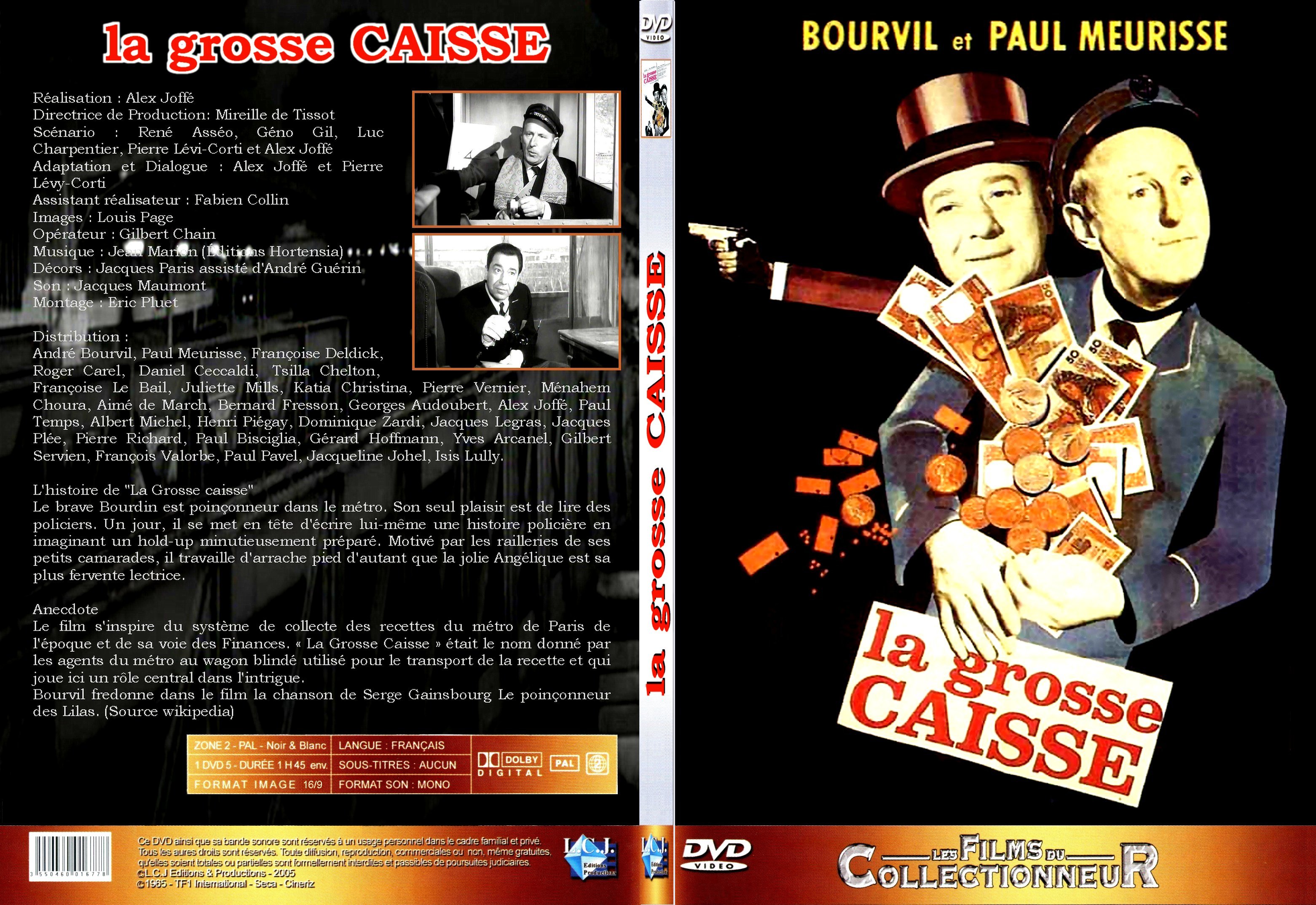 Jaquette DVD La grosse caisse - SLIM