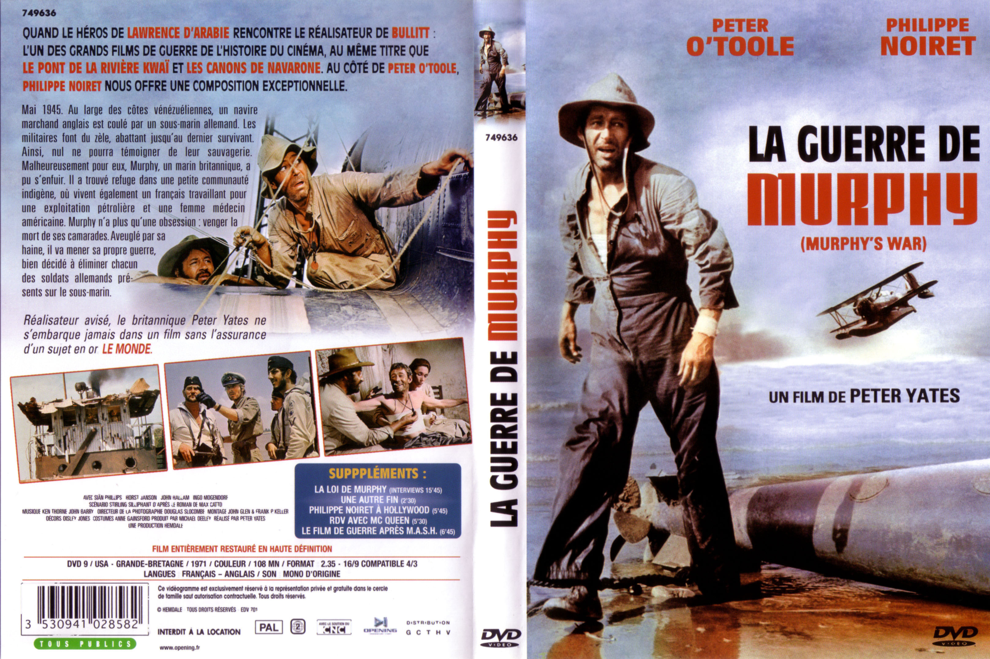 Jaquette DVD La guerre de Murphy