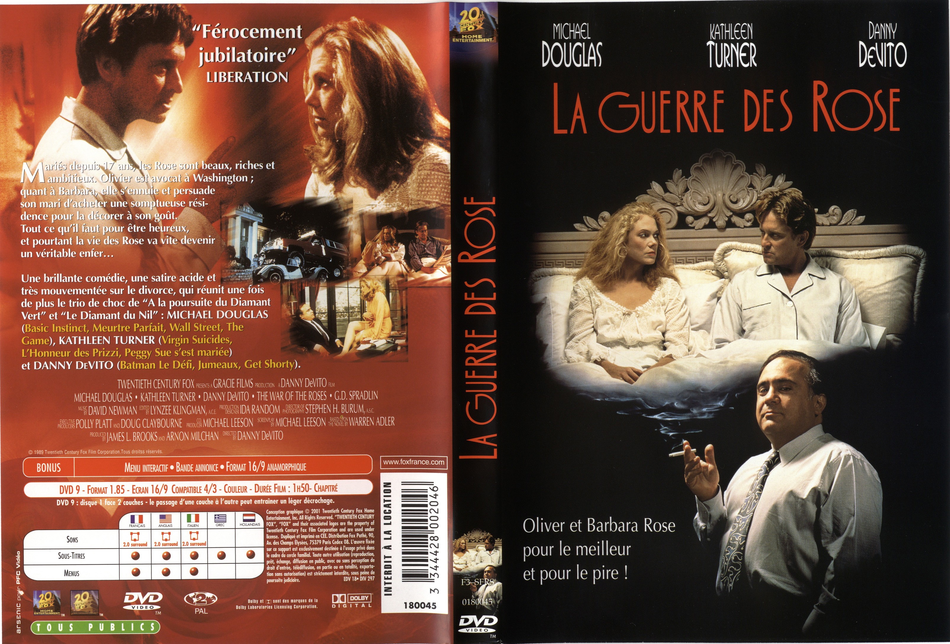 Jaquette DVD La guerre des Rose