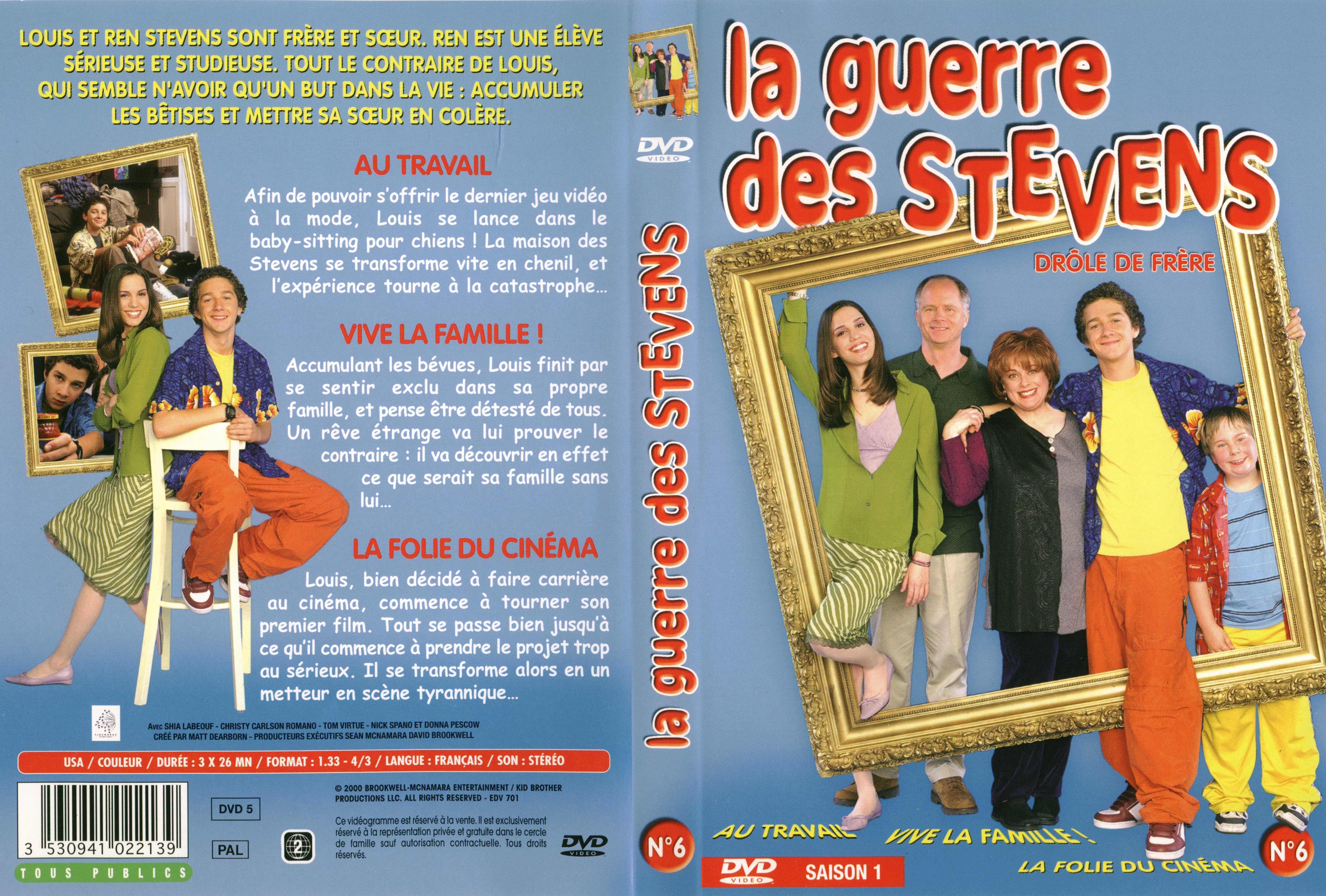 Jaquette DVD La guerre des Stevens Saison 1 DVD 6
