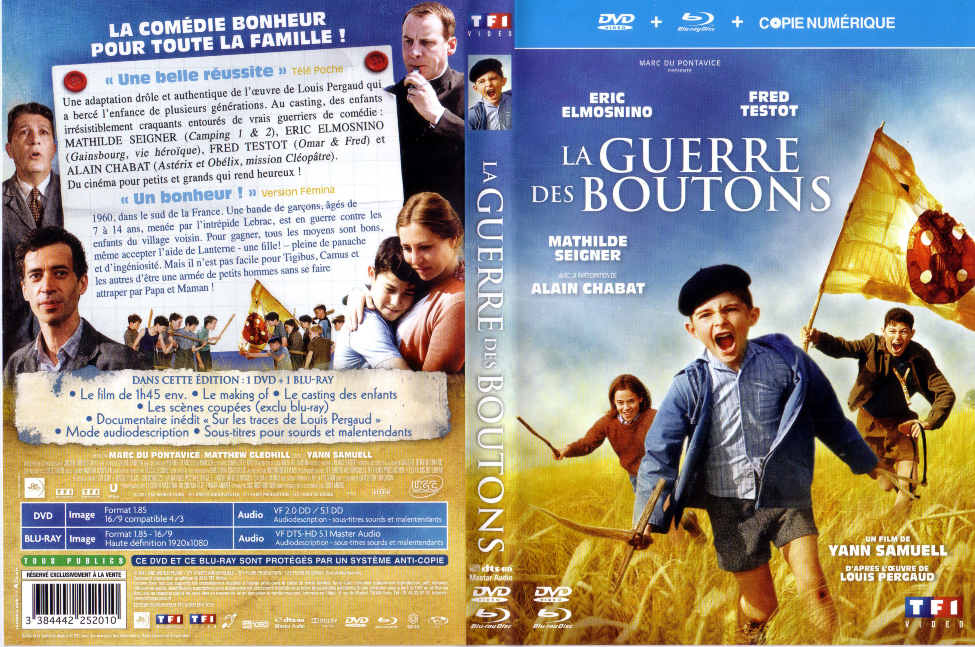 Jaquette DVD La guerre des boutons (2011) (BLU-RAY)