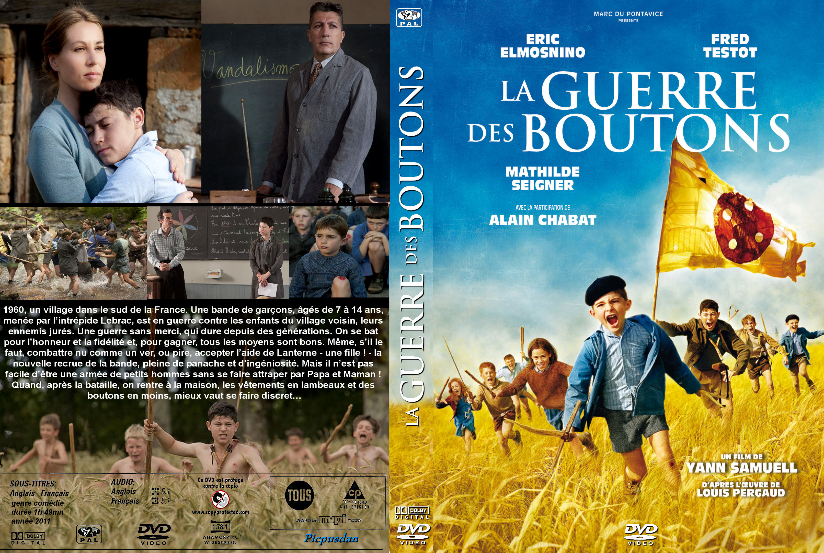 Jaquette DVD La guerre des boutons (2011) custom