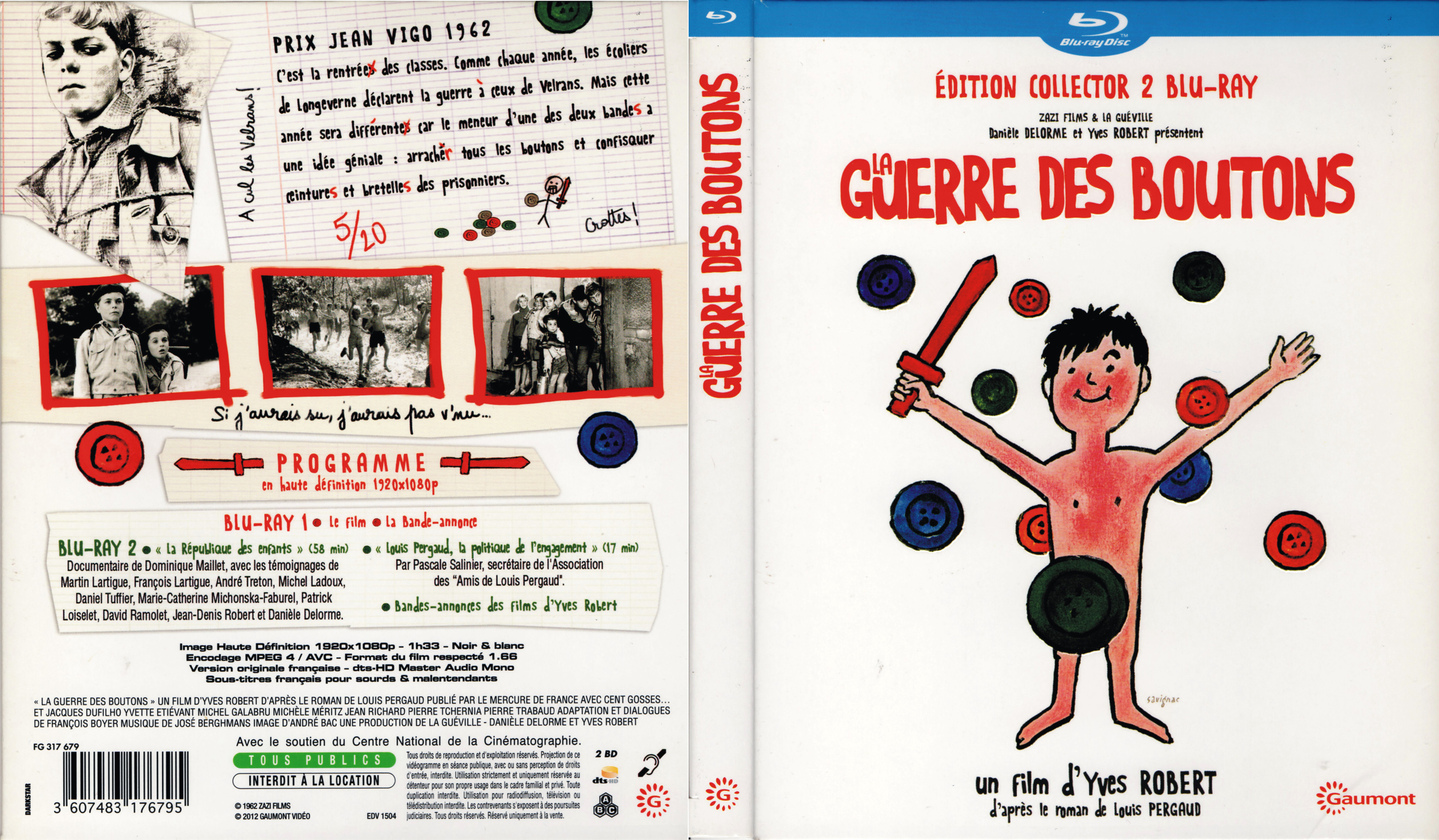 Jaquette DVD La guerre des boutons (BLU-RAY) v2