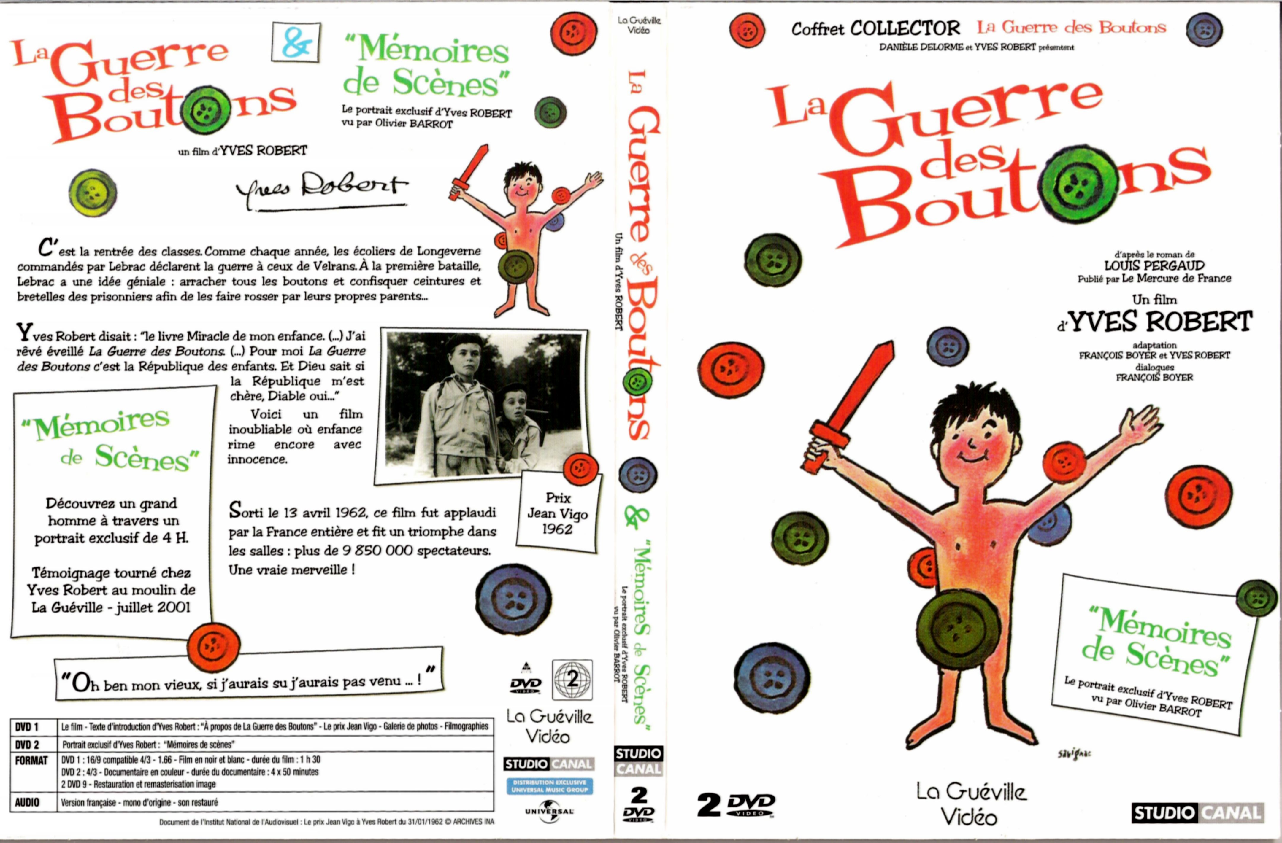 Jaquette DVD La guerre des boutons v2