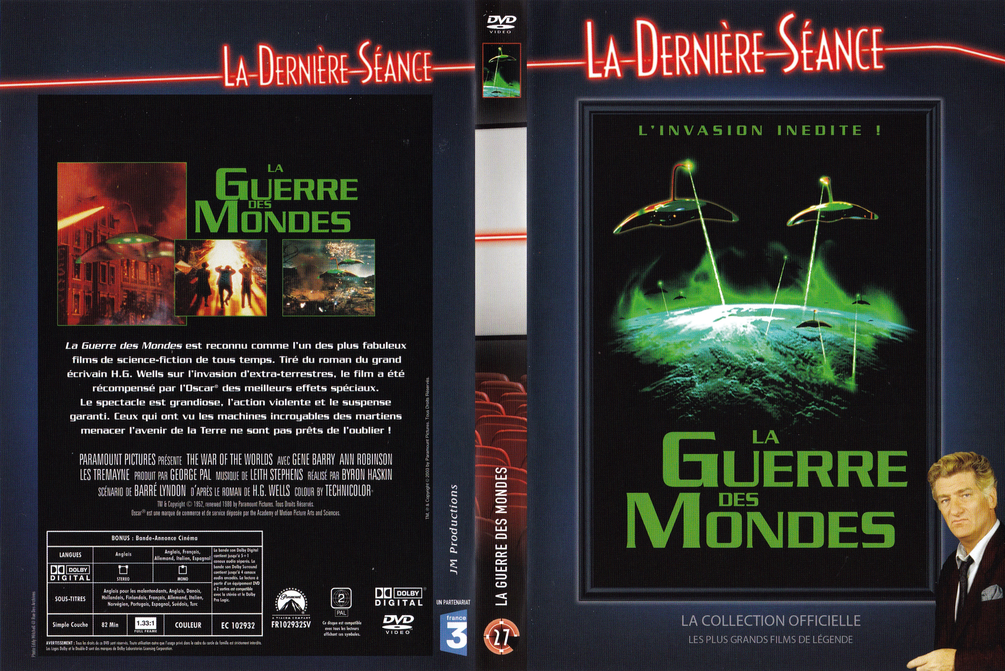 Jaquette DVD La guerre des mondes (1953) v3