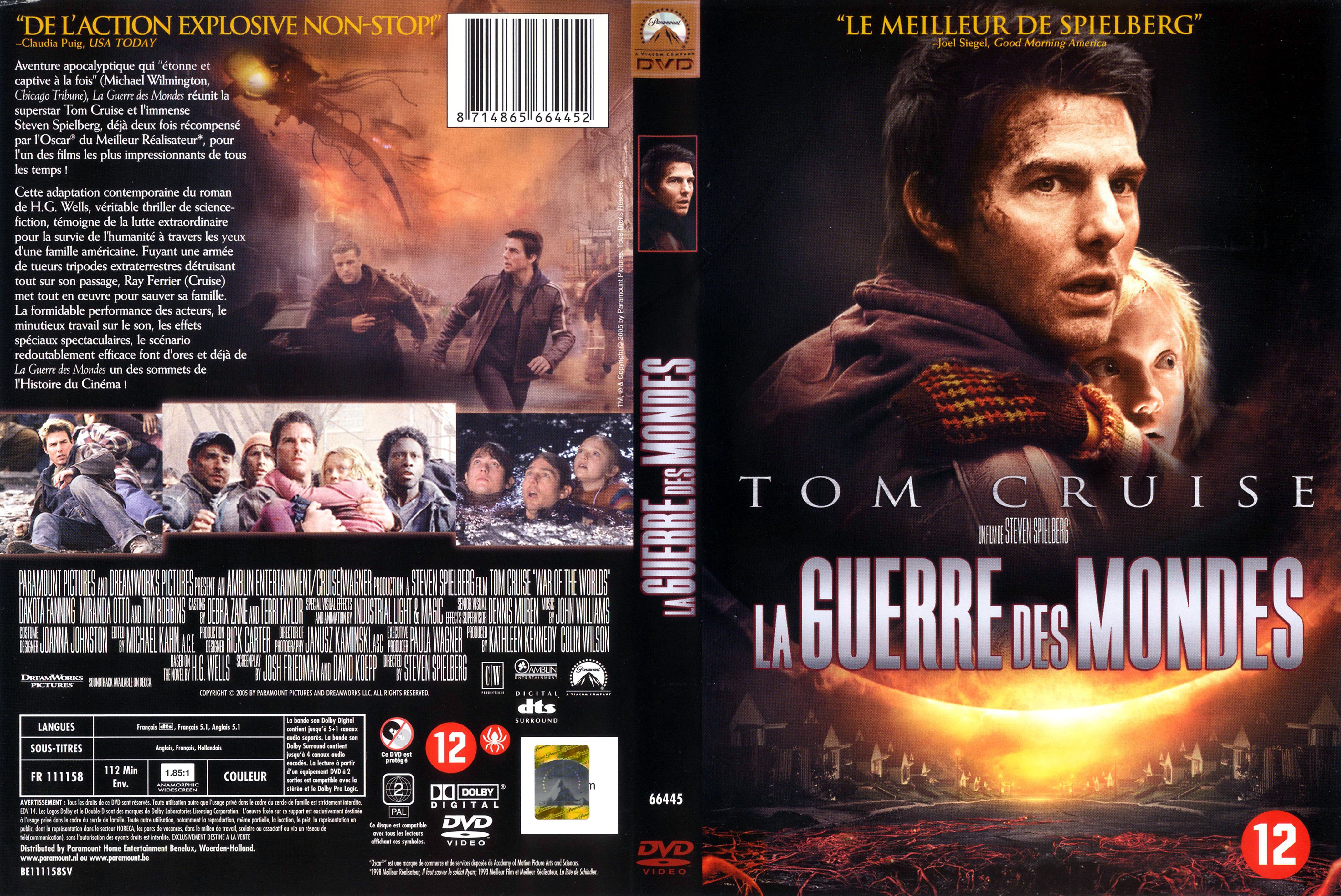 Jaquette DVD La guerre des mondes v3