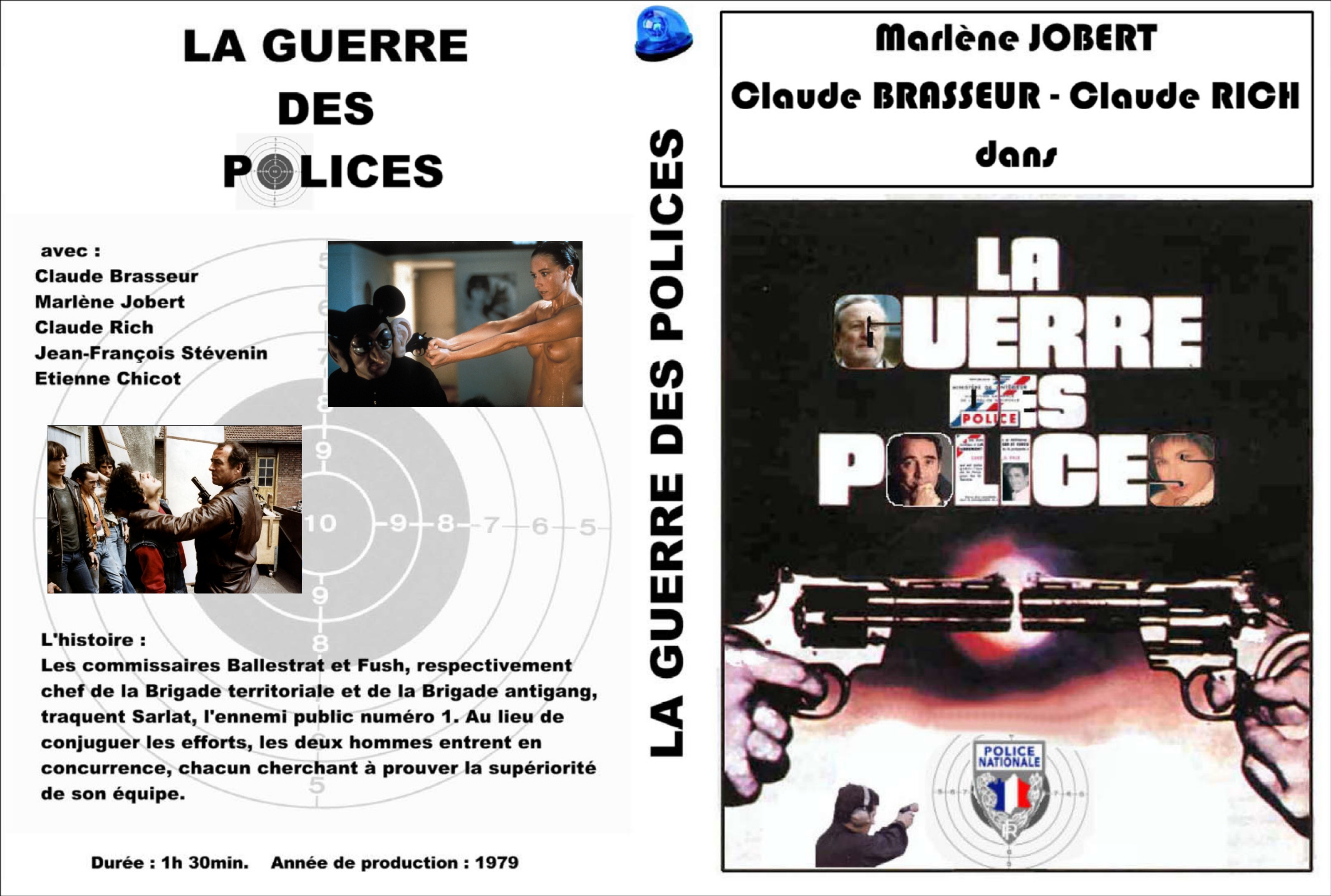 Jaquette DVD La guerre des polices custom