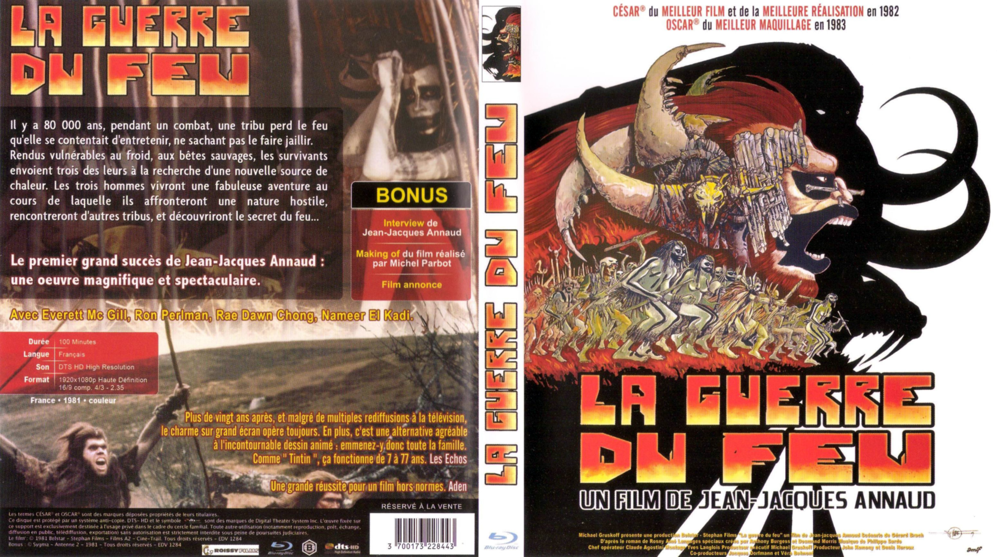 Jaquette DVD La guerre du feu (BLU-RAY)