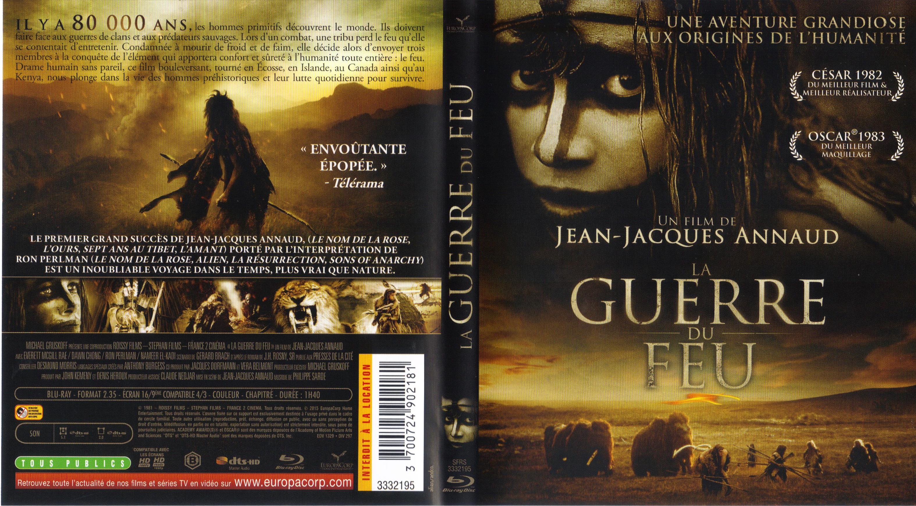 Jaquette DVD La guerre du feu (BLU-RAY) v2