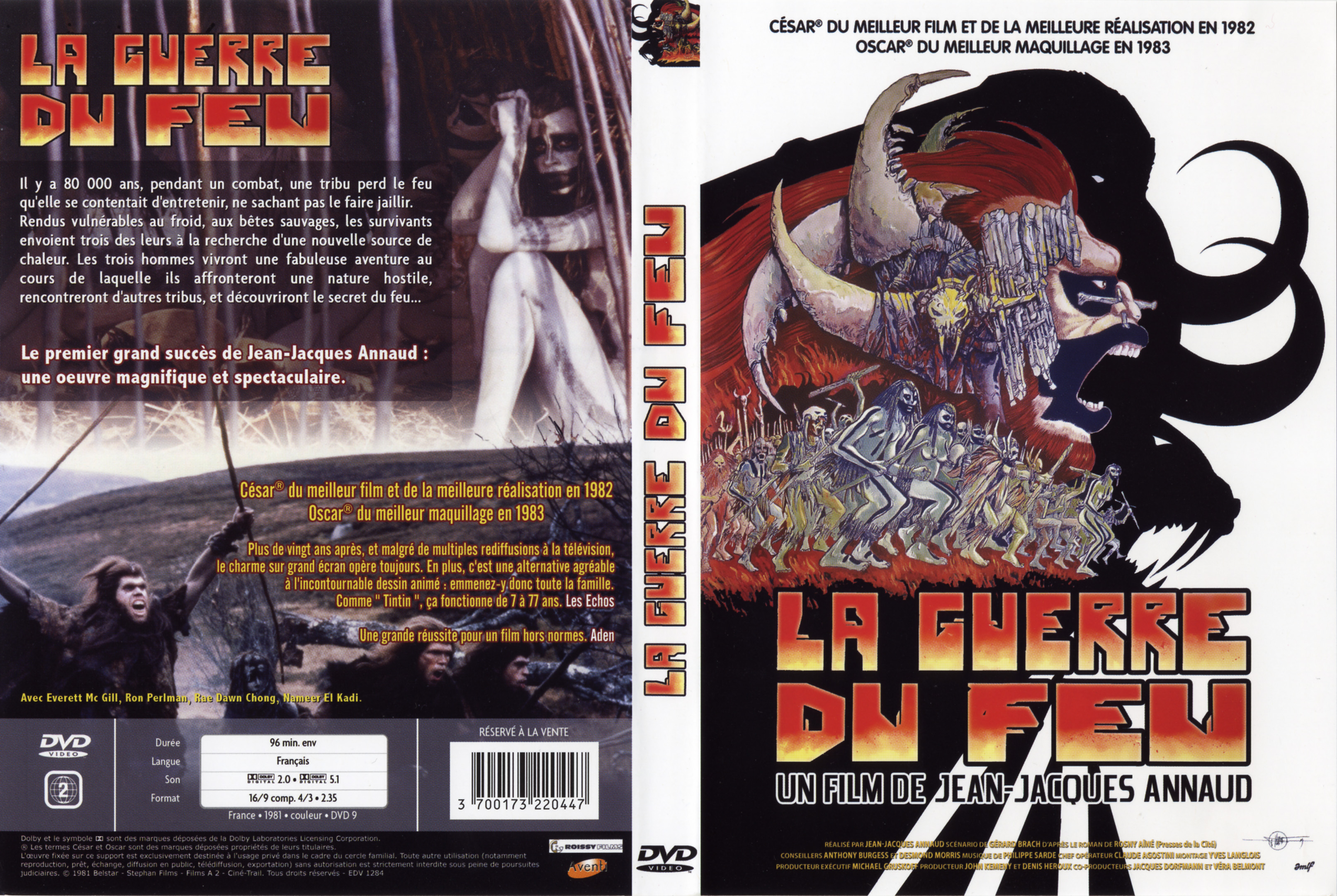 Jaquette DVD La guerre du feu v2