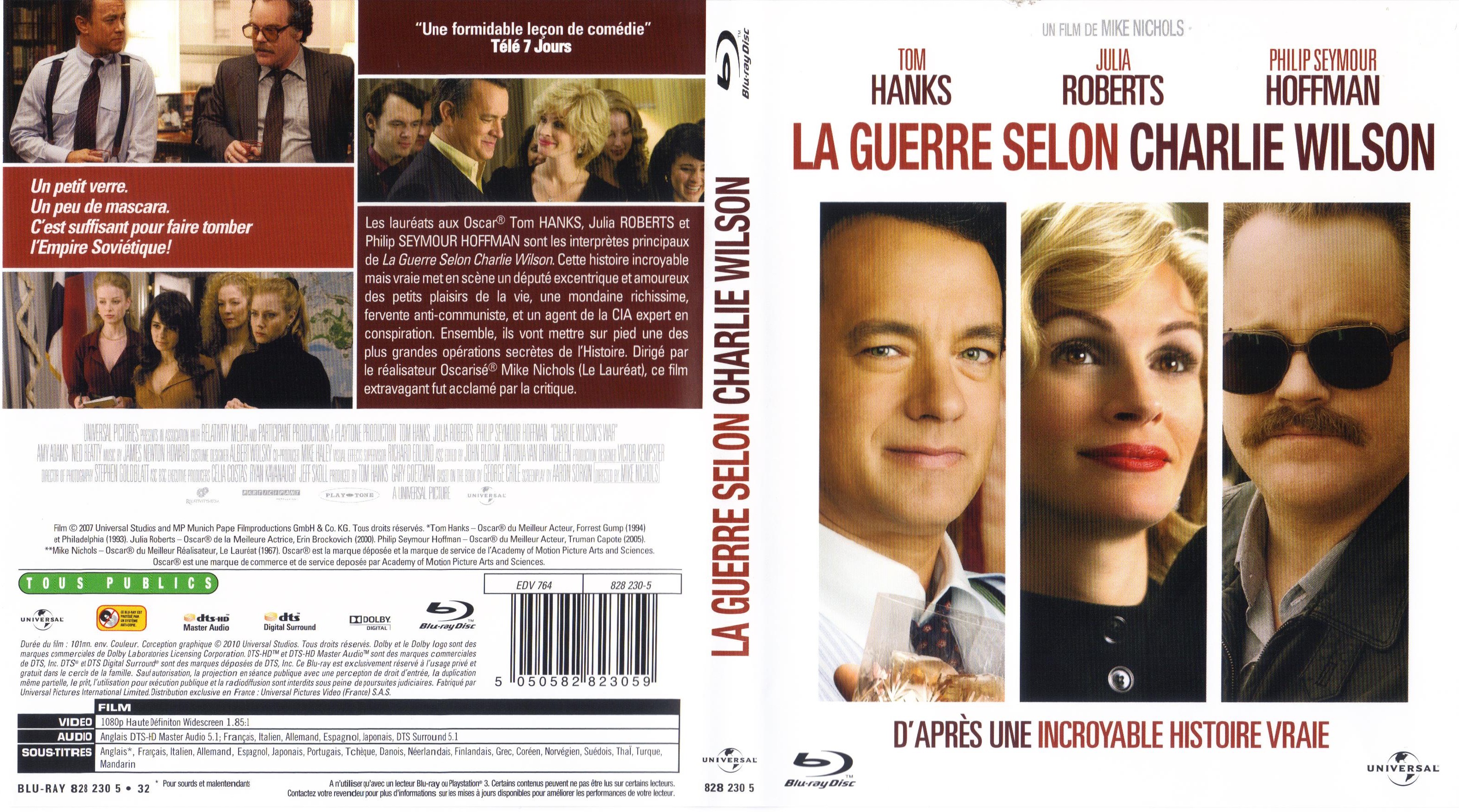 Jaquette DVD La guerre selon Charlie Wilson (BLU-RAY)