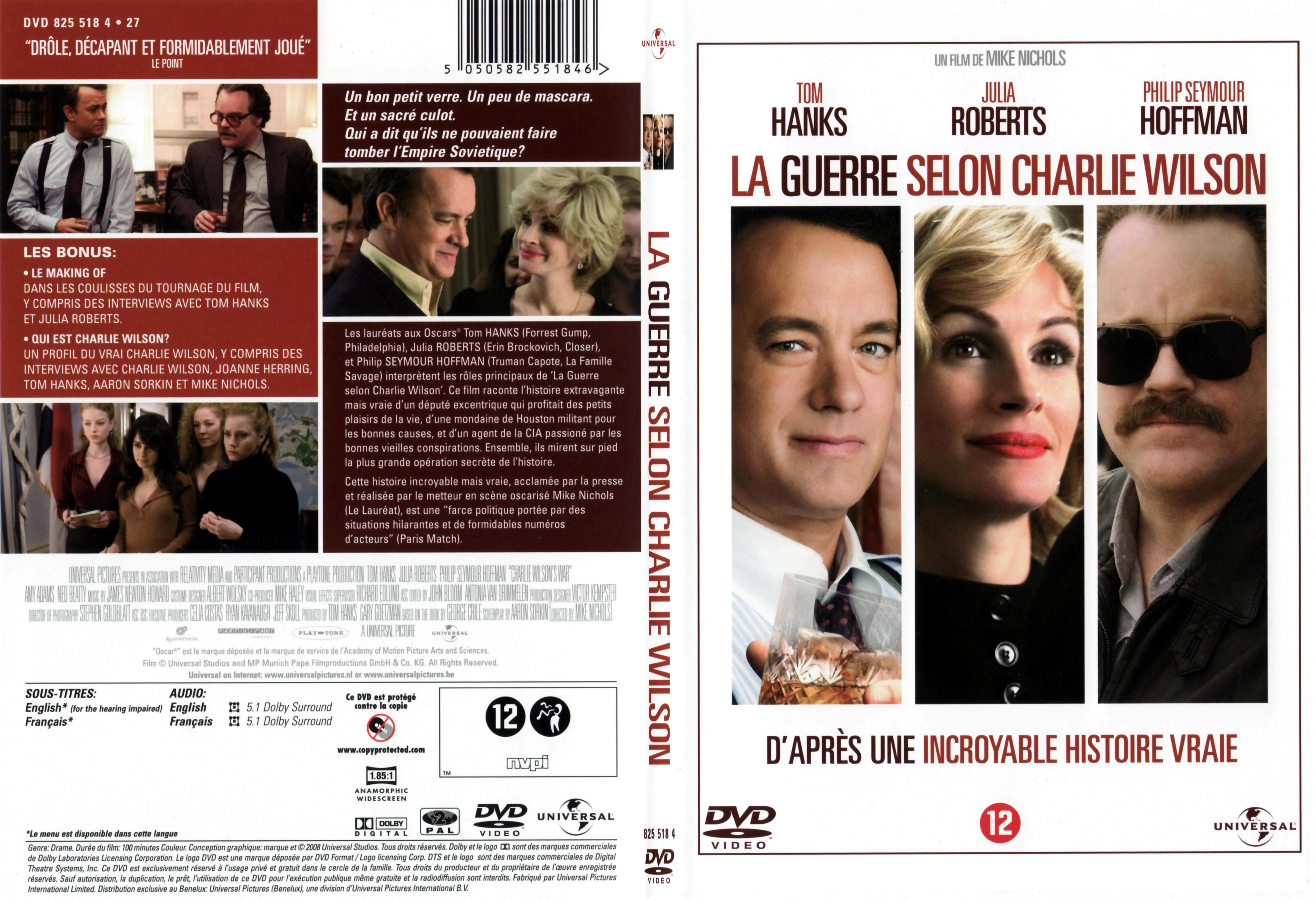 Jaquette DVD La guerre selon Charlie Wilson - SLIM