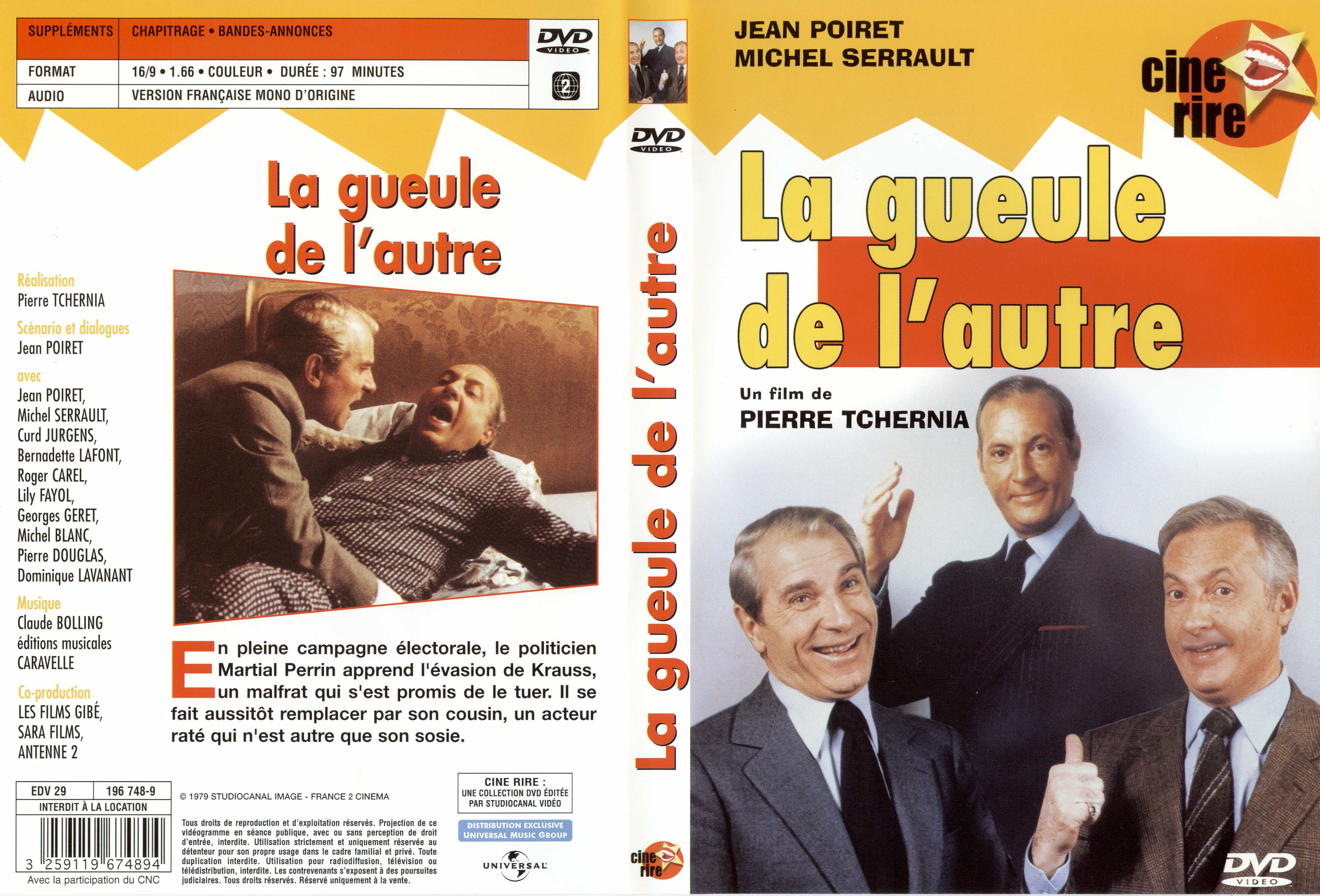 Jaquette DVD La gueule de l