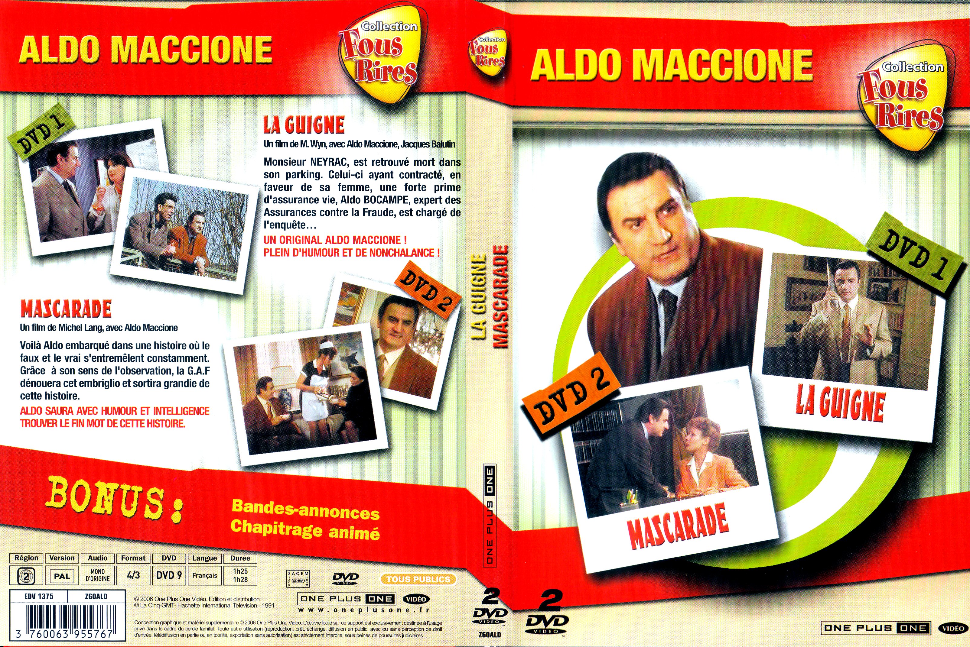 Jaquette DVD La guigne + Mascarade