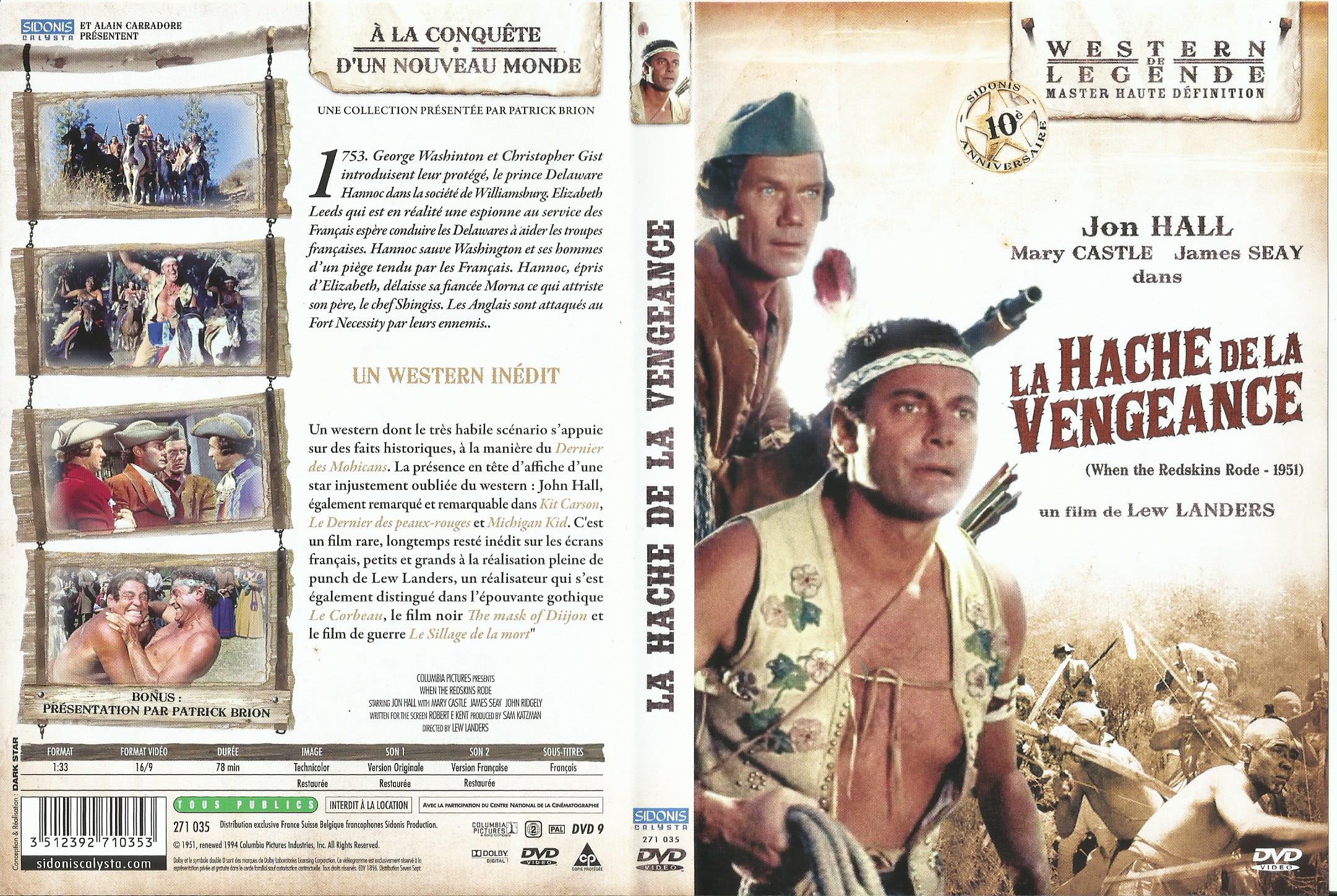 Jaquette DVD La hache de la vengeance