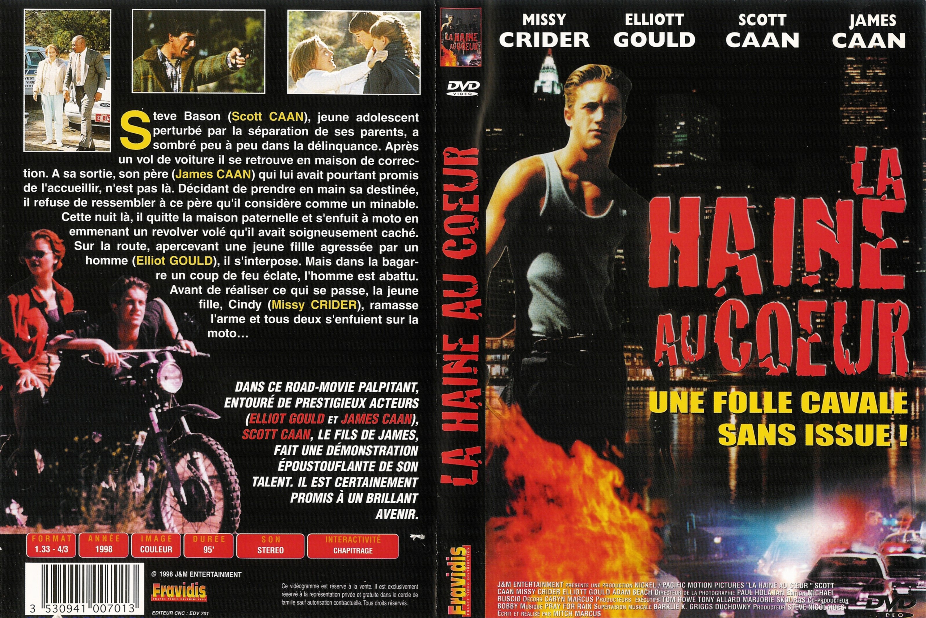 Jaquette DVD La haine au coeur