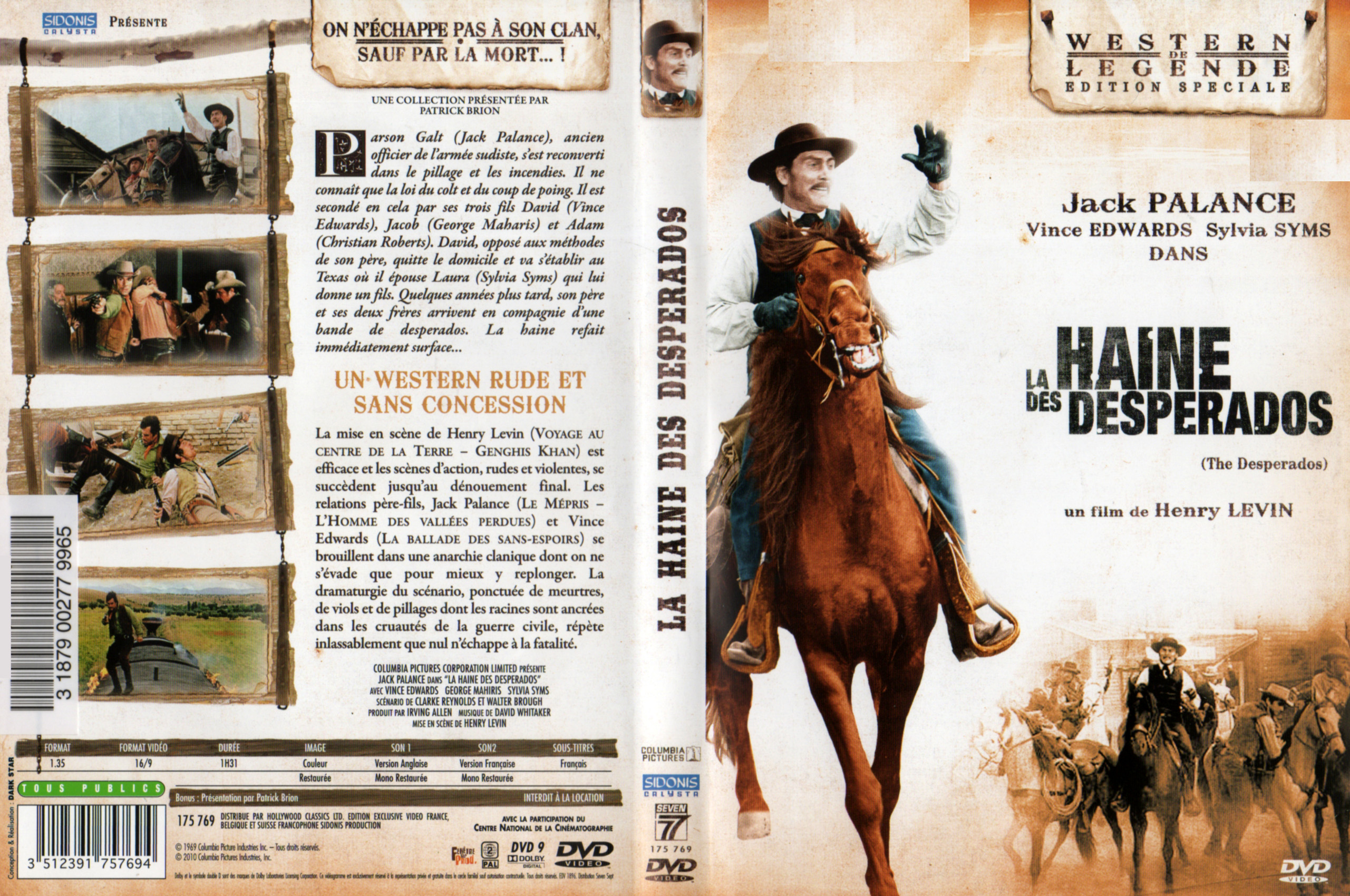 Jaquette DVD La haine des desperados