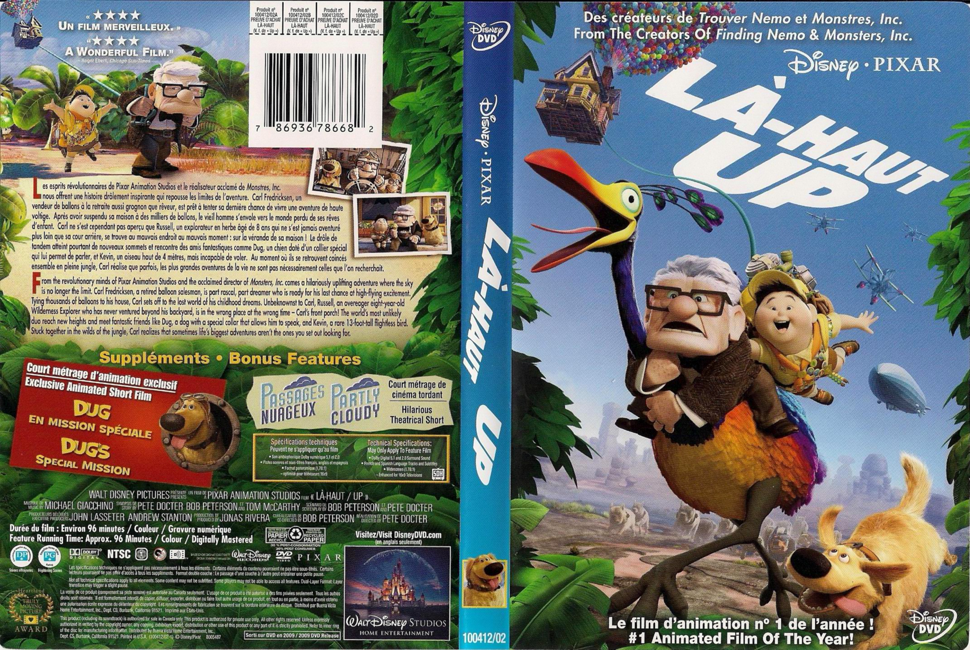 Jaquette DVD La-haut (Canadienne)