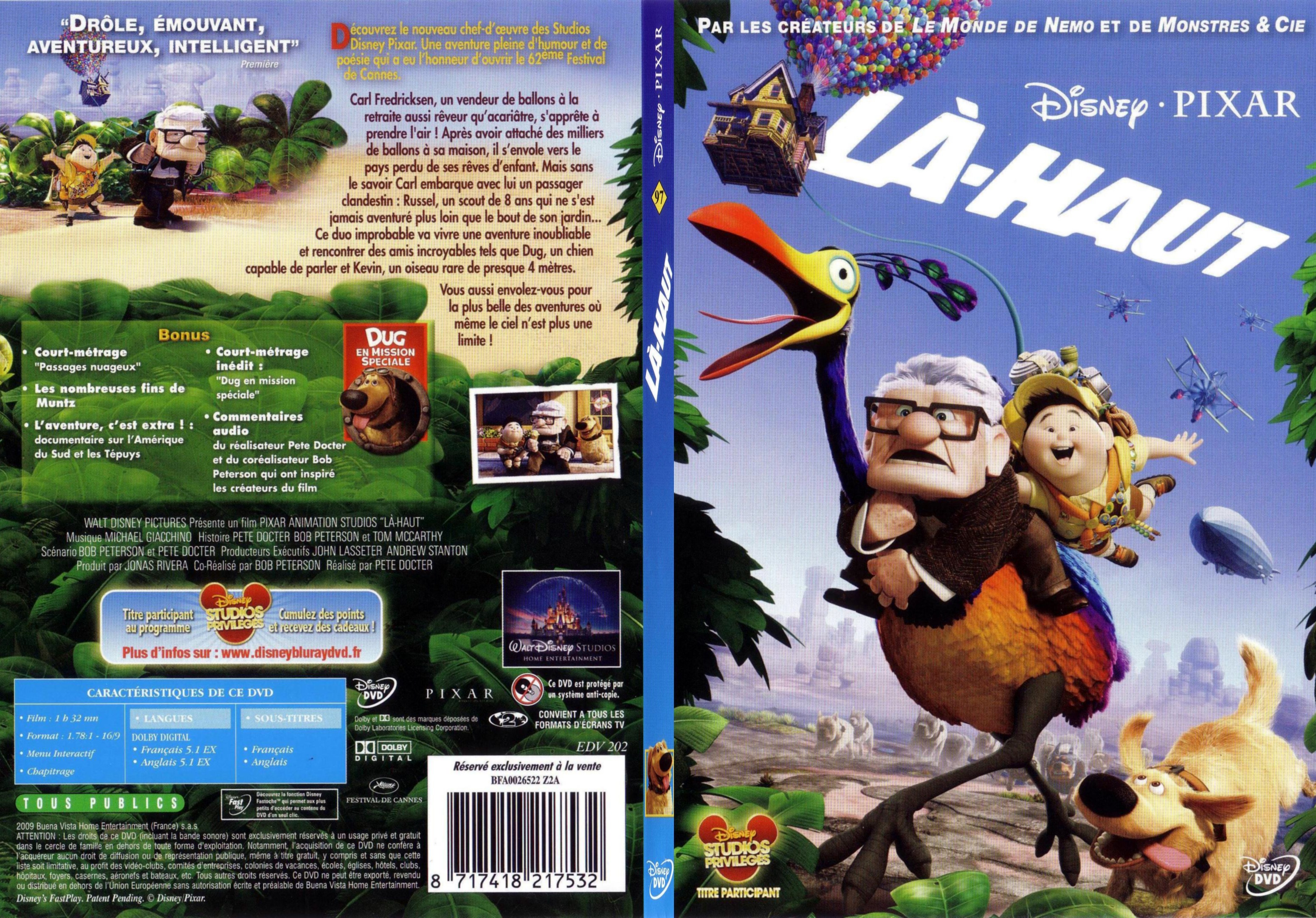 Jaquette DVD La-haut - SLIM