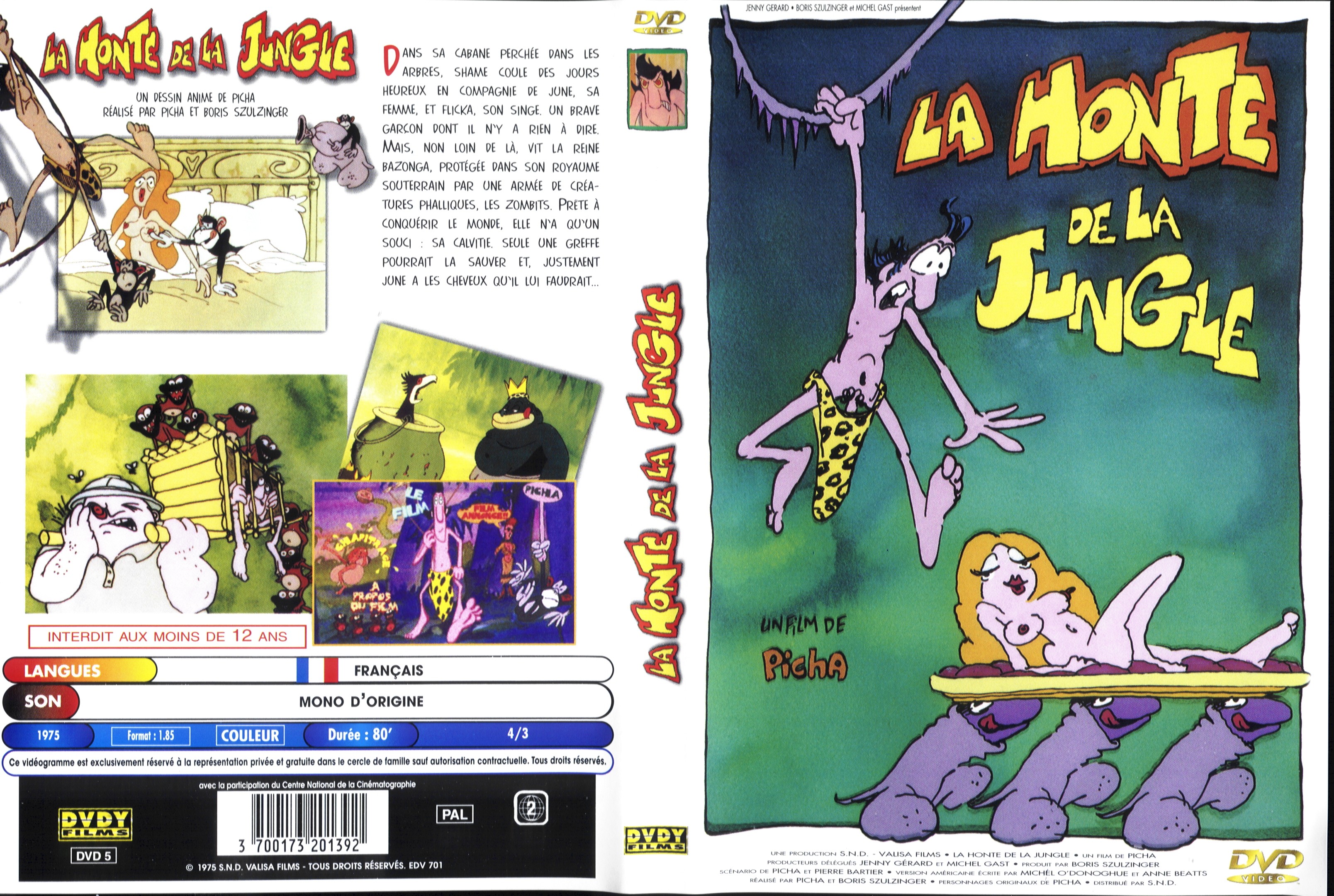 Jaquette DVD La honte de la jungle