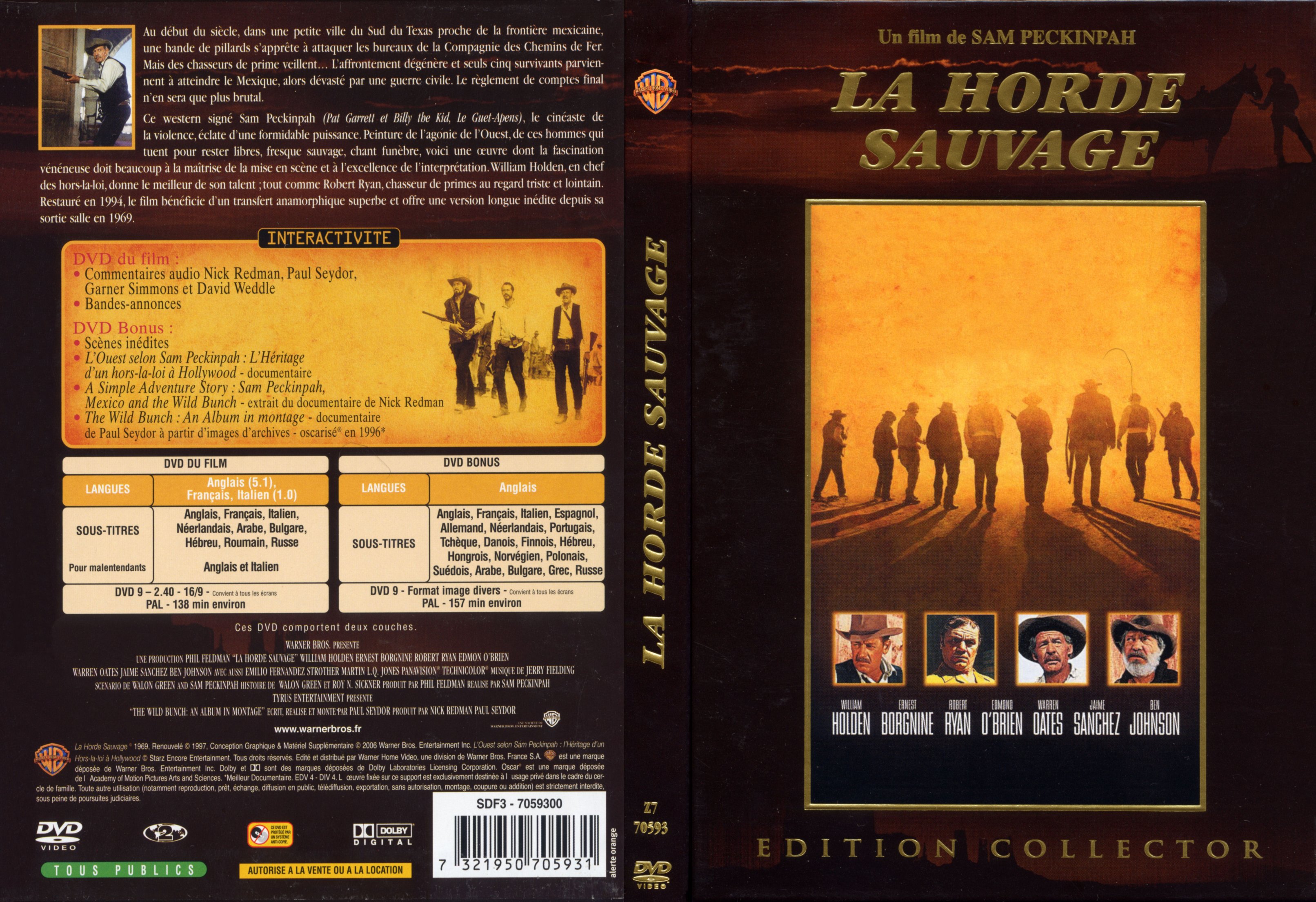 Jaquette DVD La horde sauvage v2