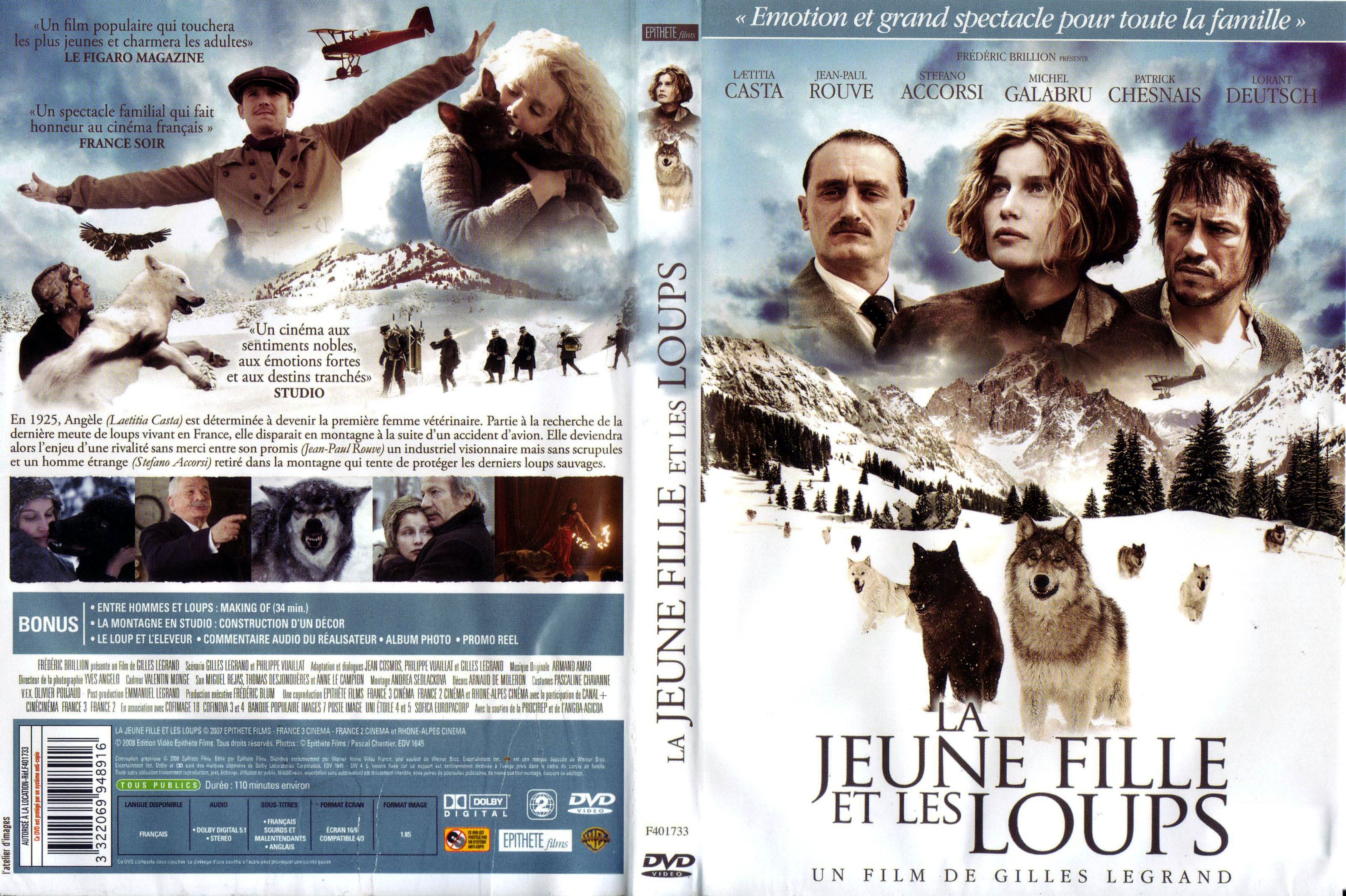 Jaquette DVD La jeune fille et les loups