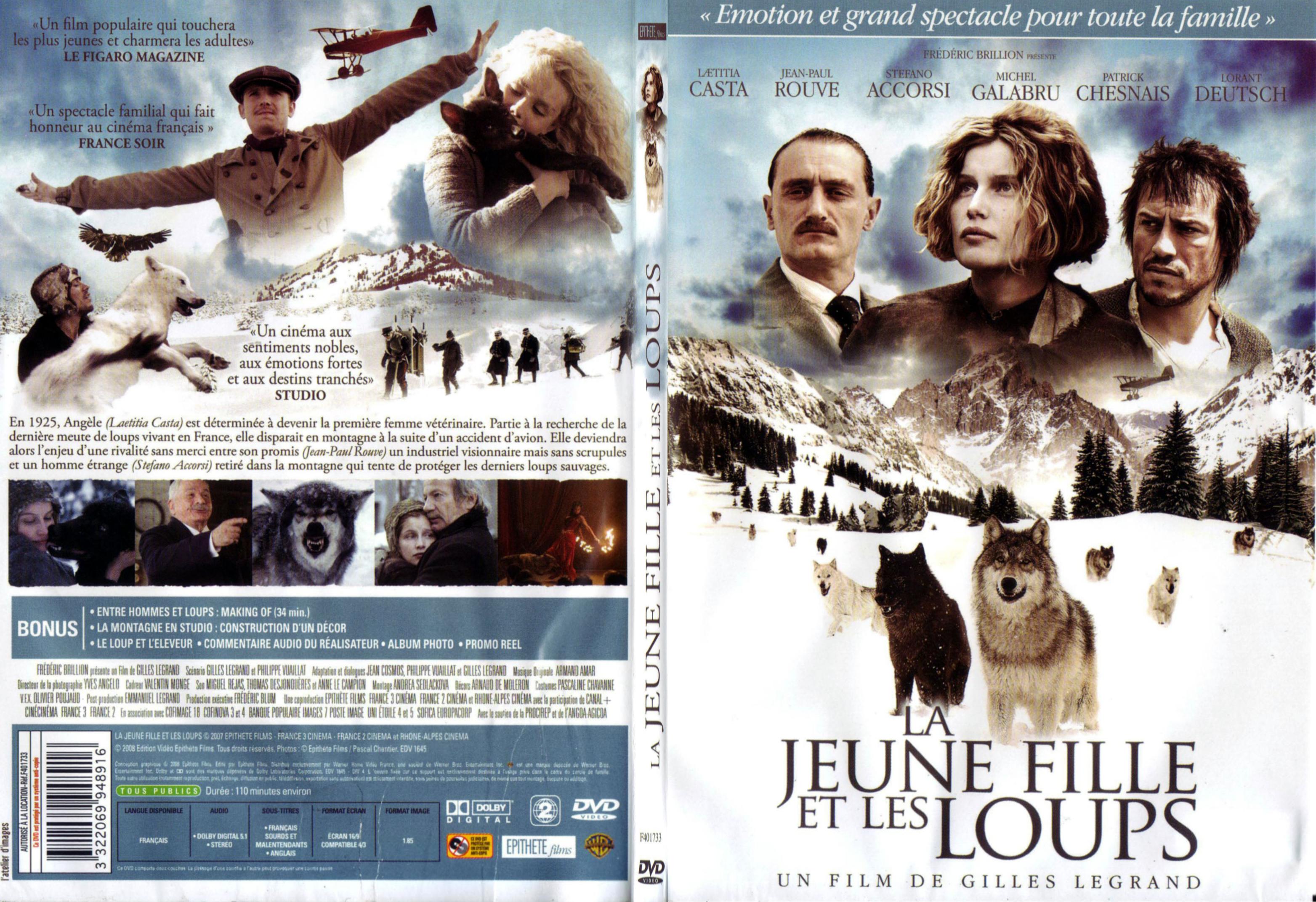 Jaquette DVD La jeune fille et les loups - SLIM