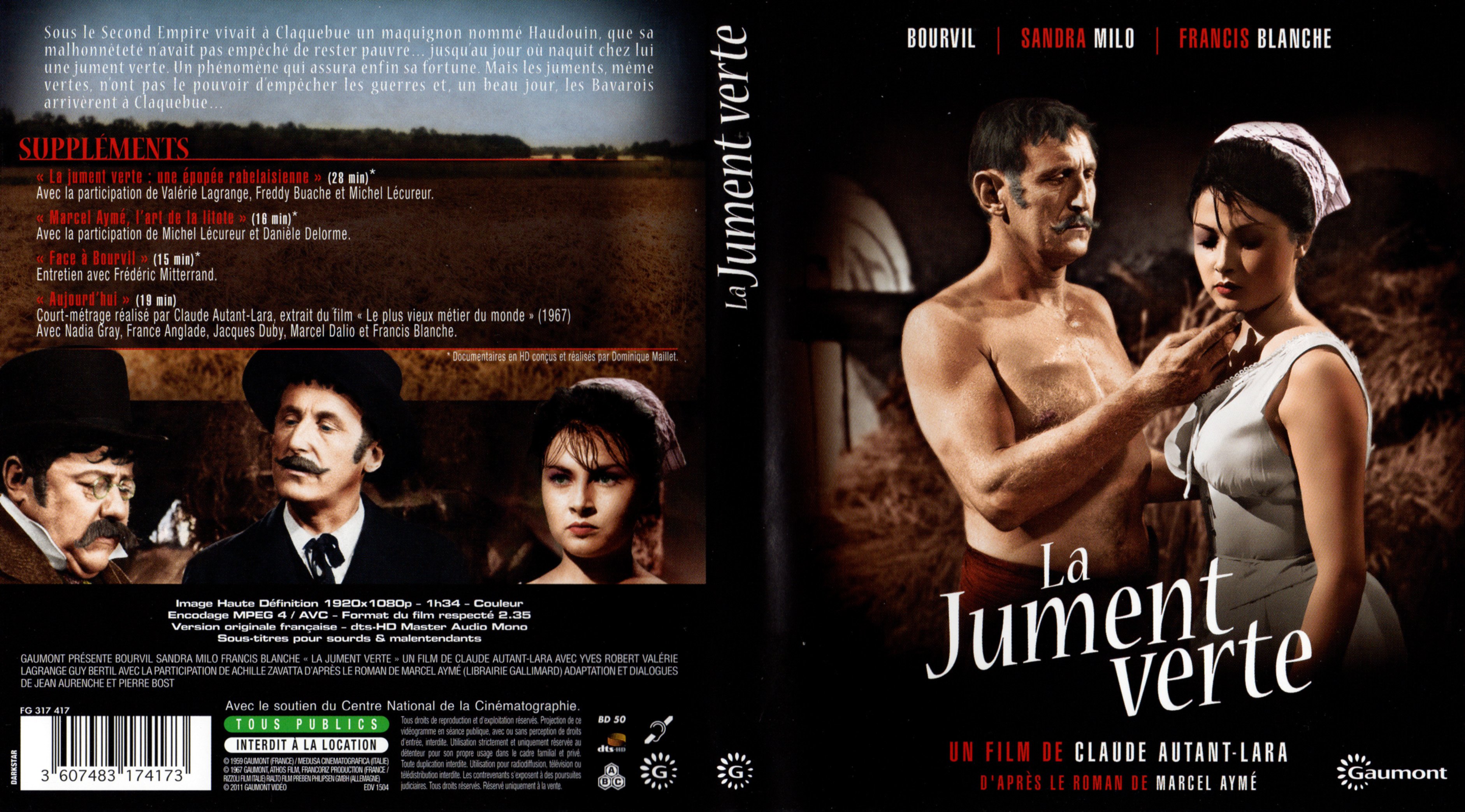 Jaquette DVD La jument verte (BLU-RAY)
