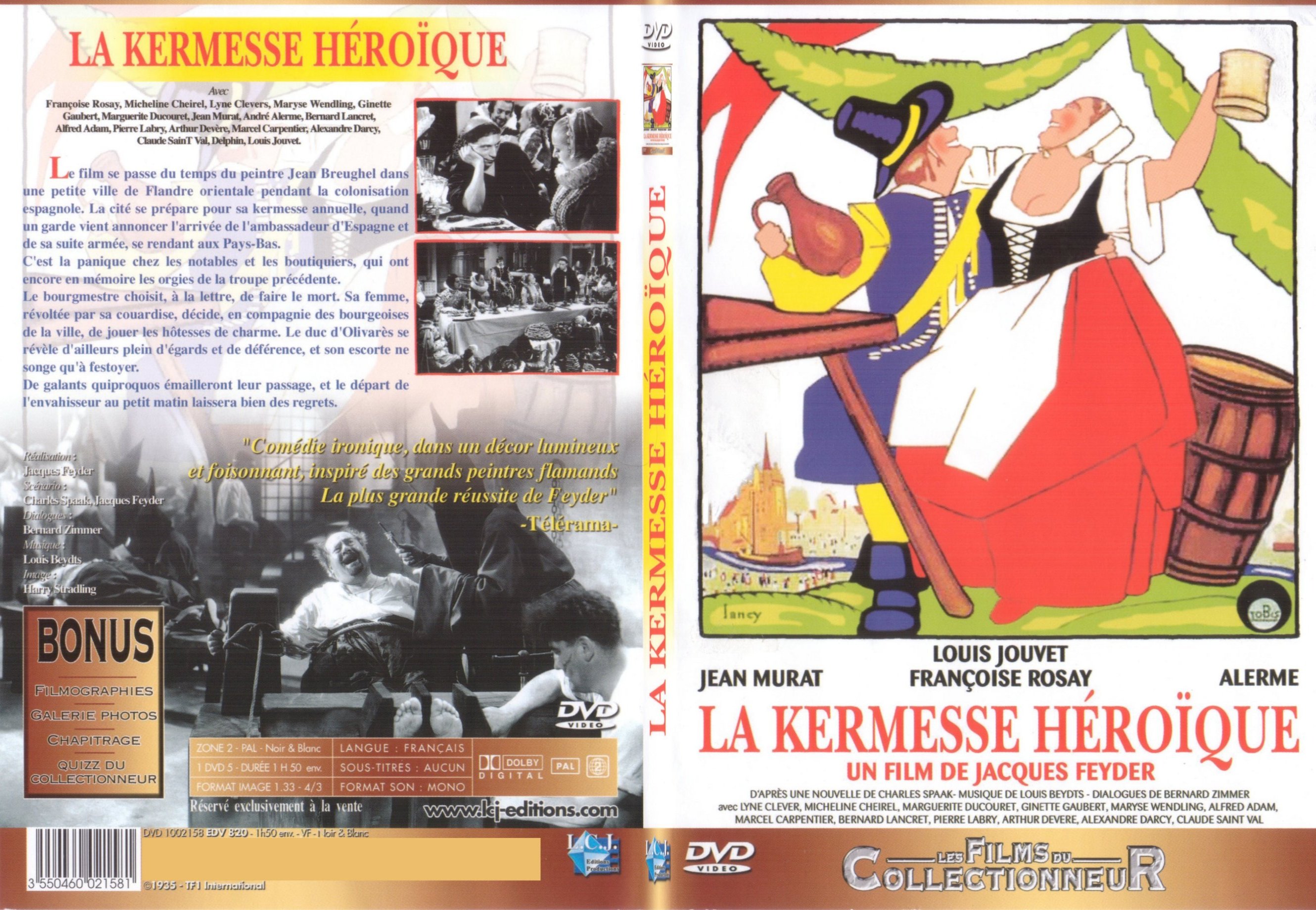 Jaquette DVD La kermesse hroique - SLIM