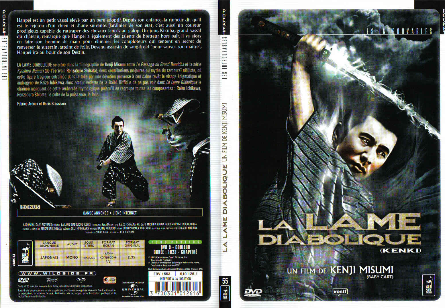 Jaquette DVD La lame diabolique