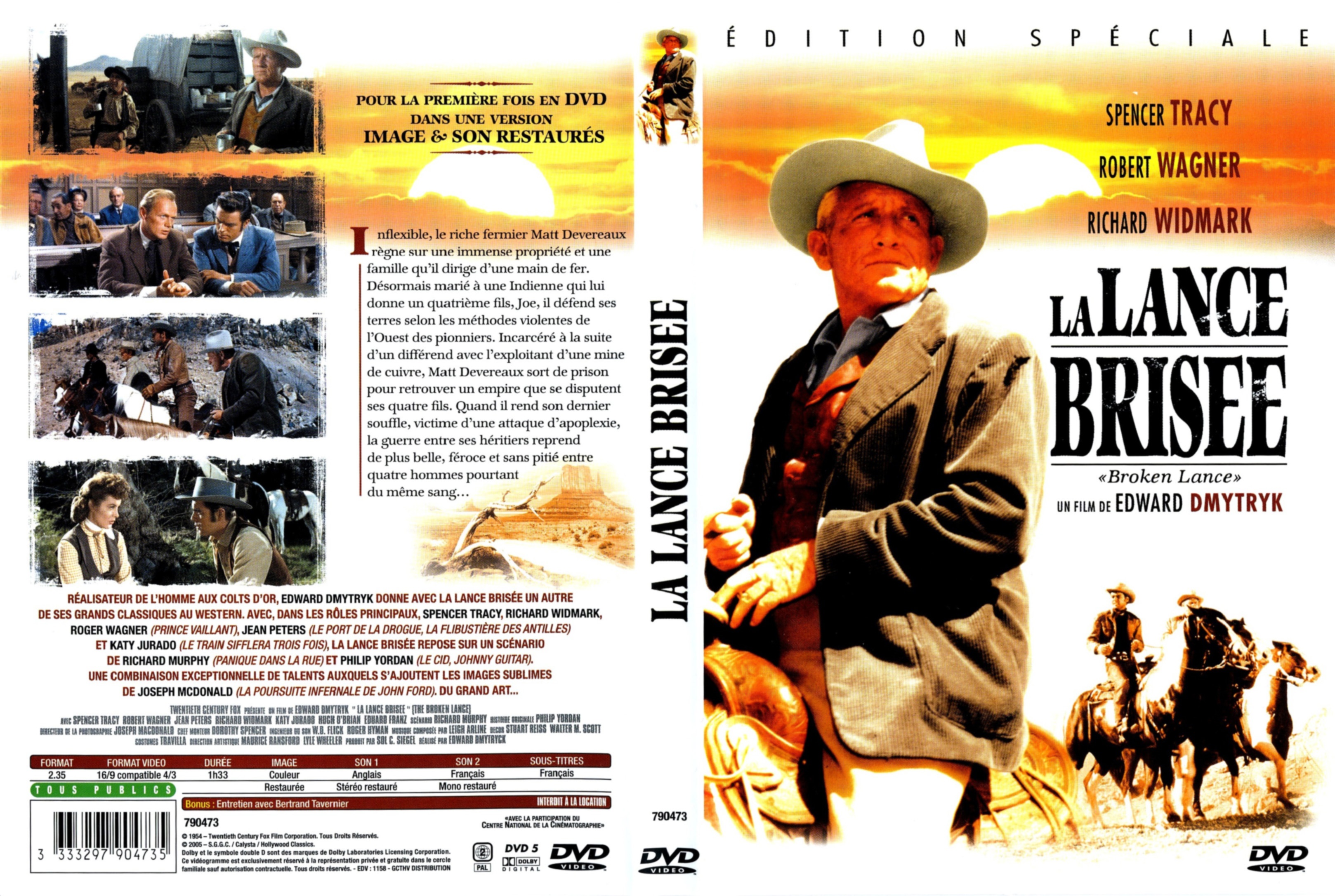 Jaquette DVD La lance brise