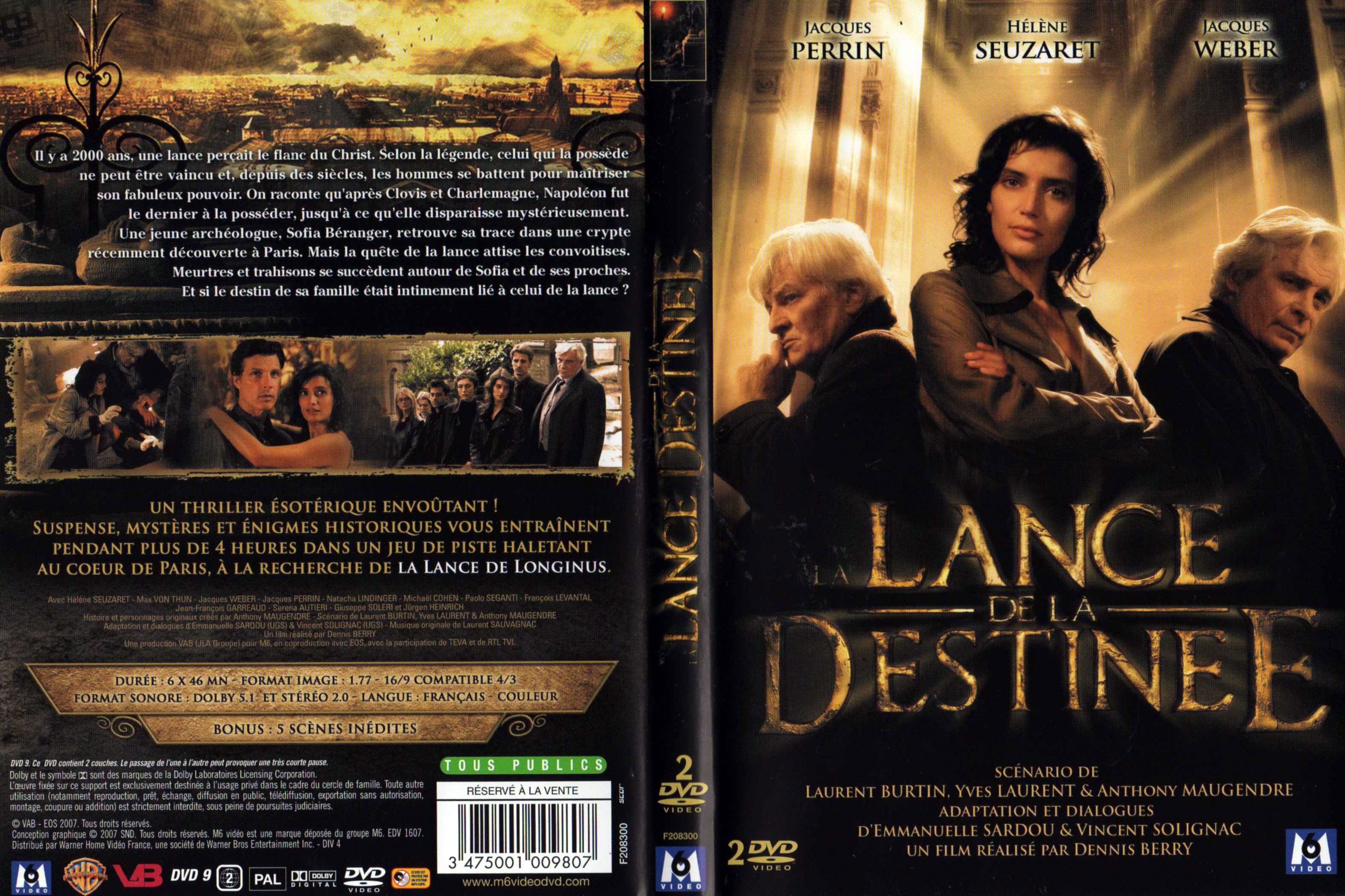 Jaquette DVD La lance de la destine