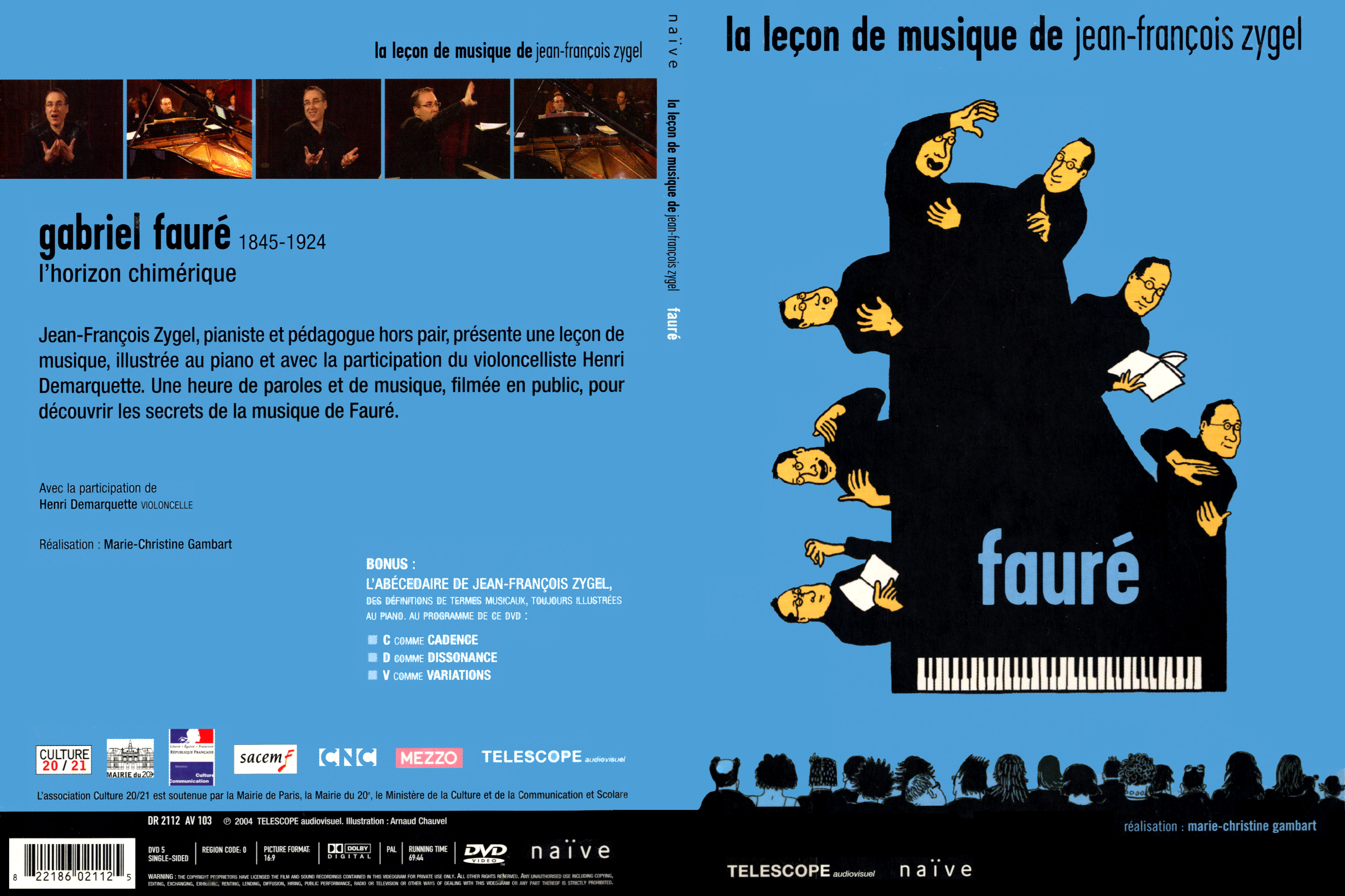 Jaquette DVD La lecon de musique de Jean-Francois Zygel - Faur