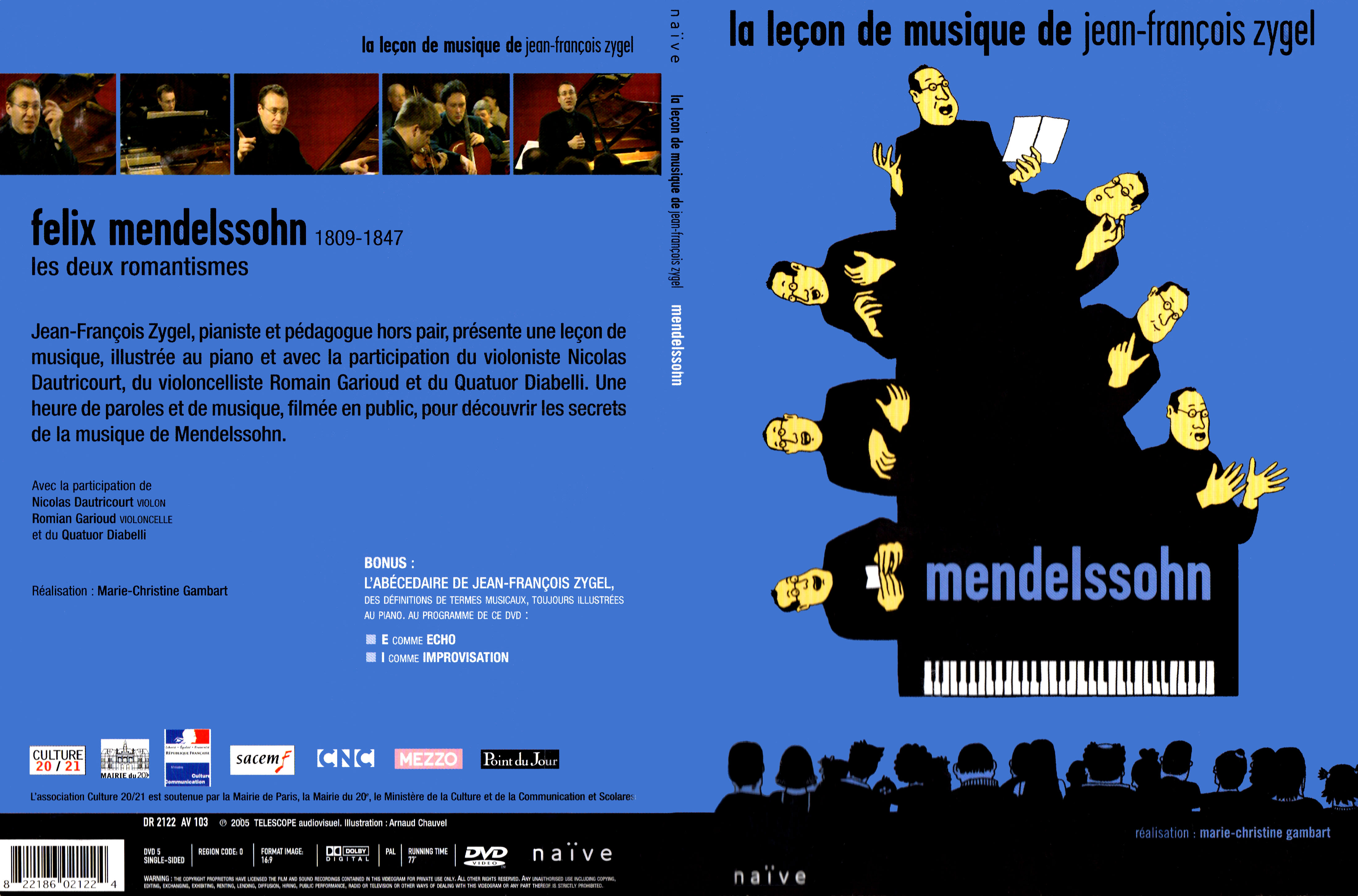 Jaquette DVD La lecon de musique de Jean-Francois Zygel - Mendelsohn