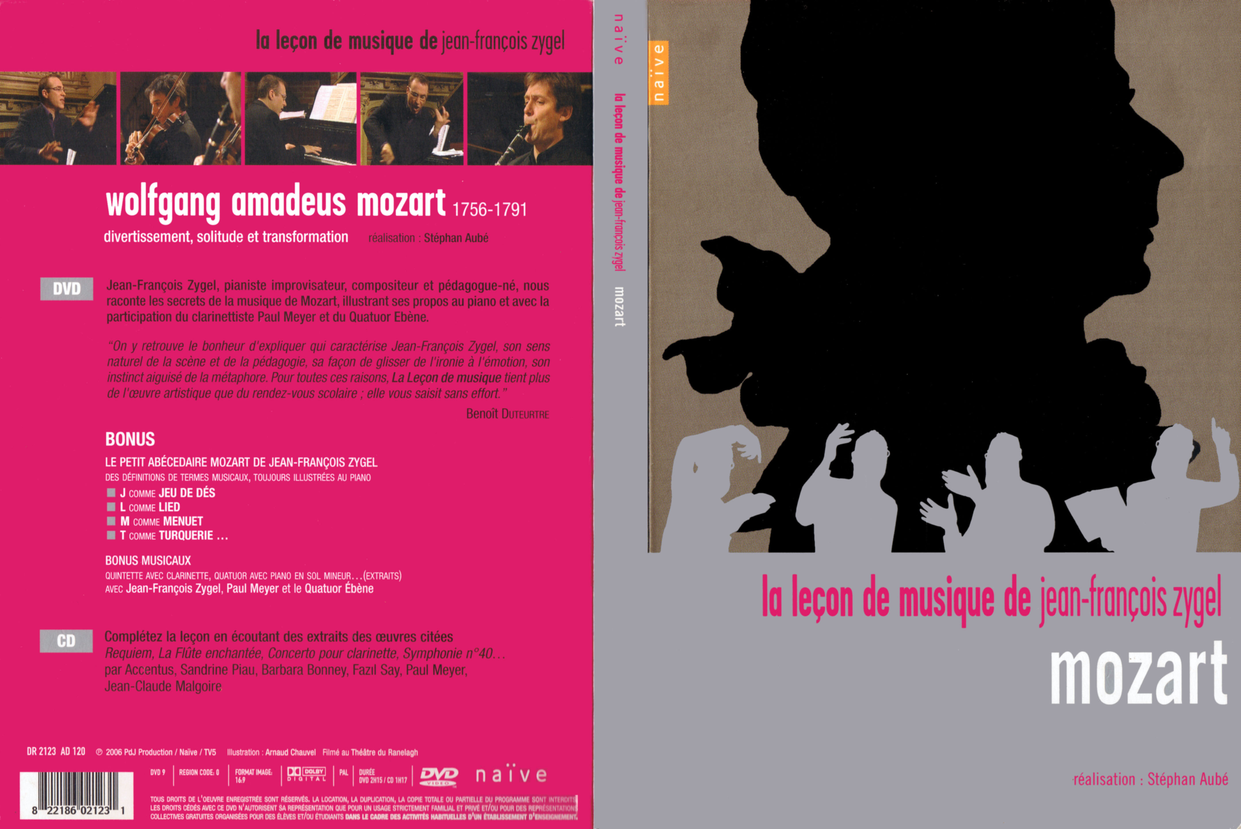 Jaquette DVD La lecon de musique de Jean-Francois Zygel - Mozart