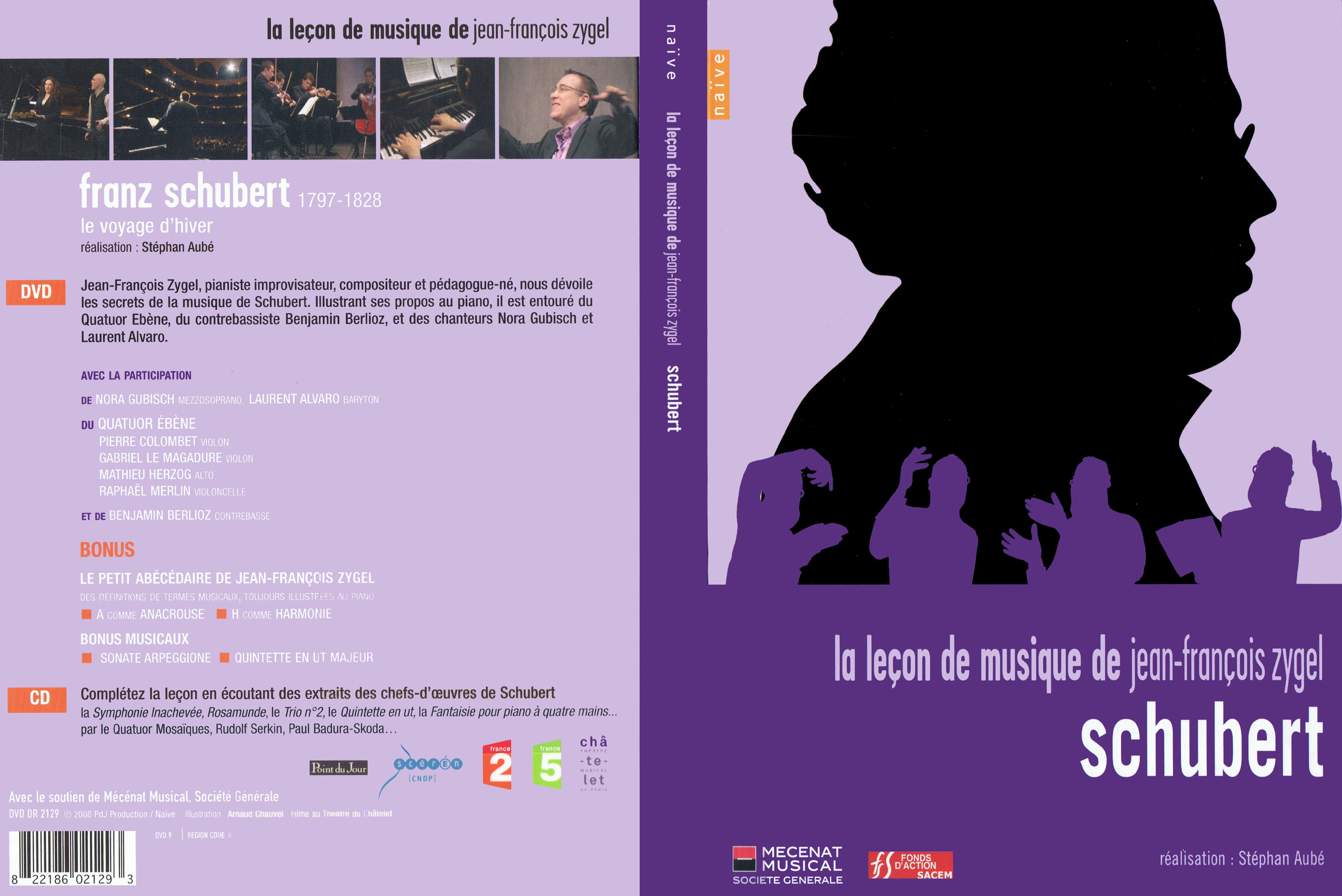 Jaquette DVD La lecon de musique de Jean-Francois Zygel - Schubert