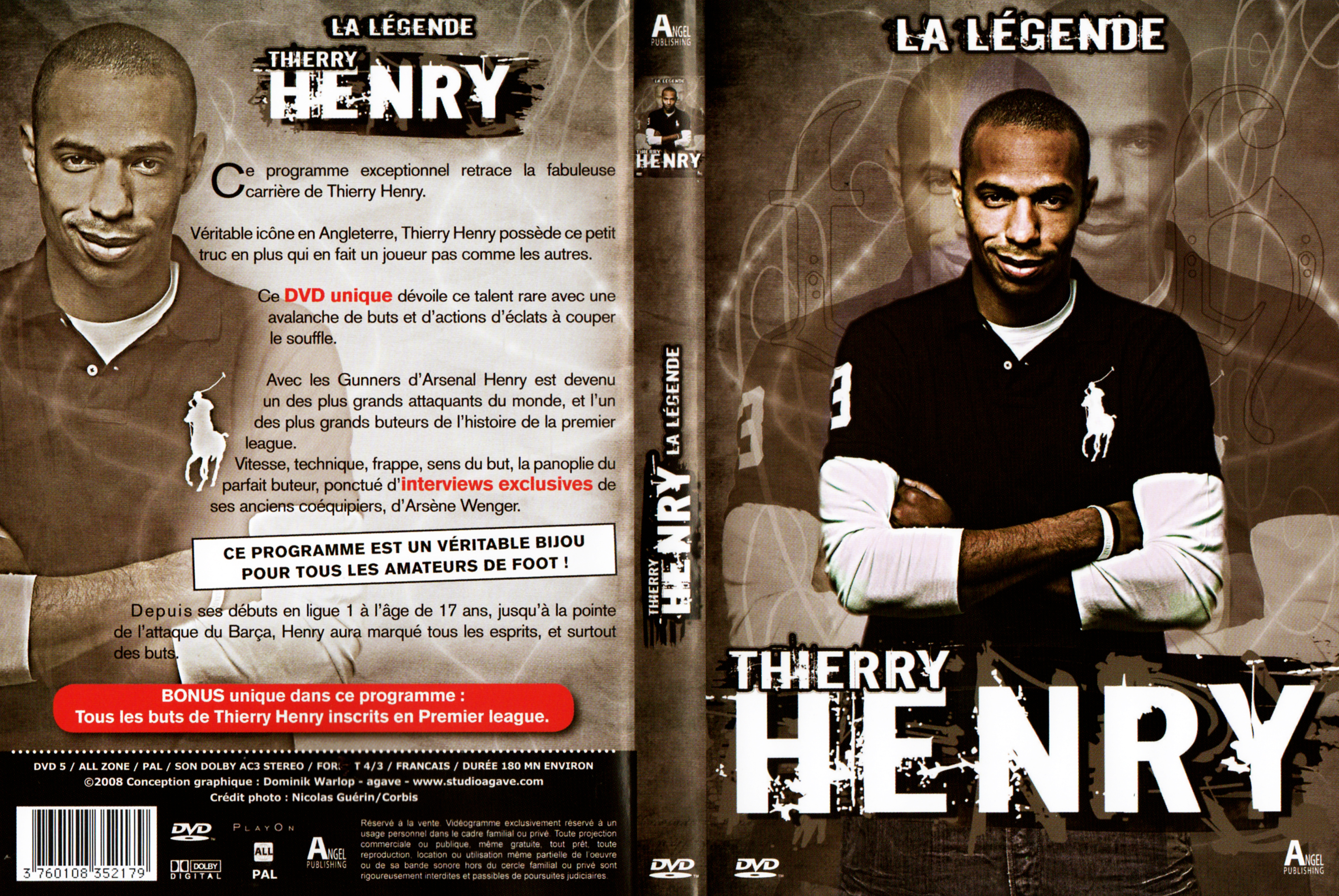Jaquette DVD La lgende Thierry Henry