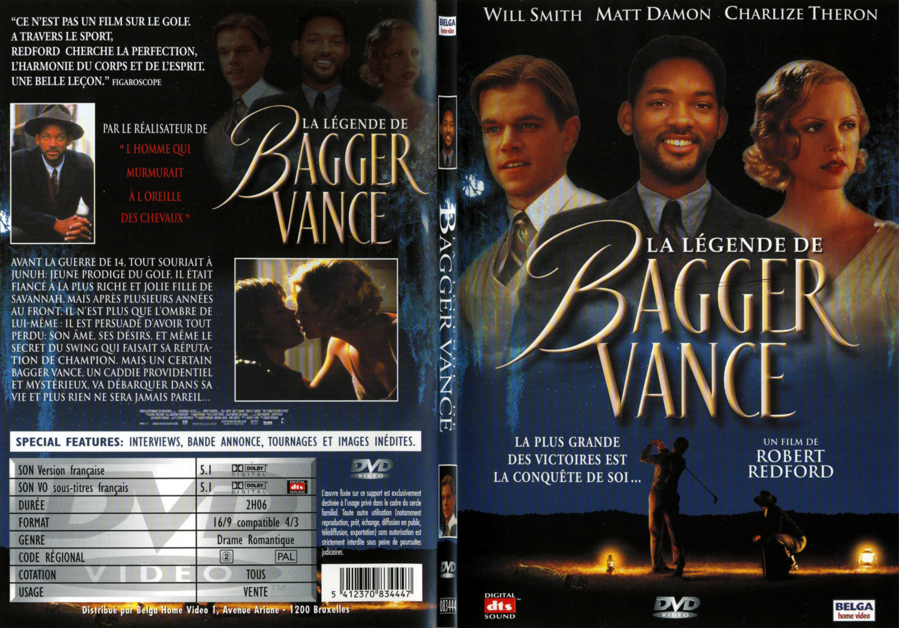Jaquette DVD La legende de Bagger Vance - SLIM