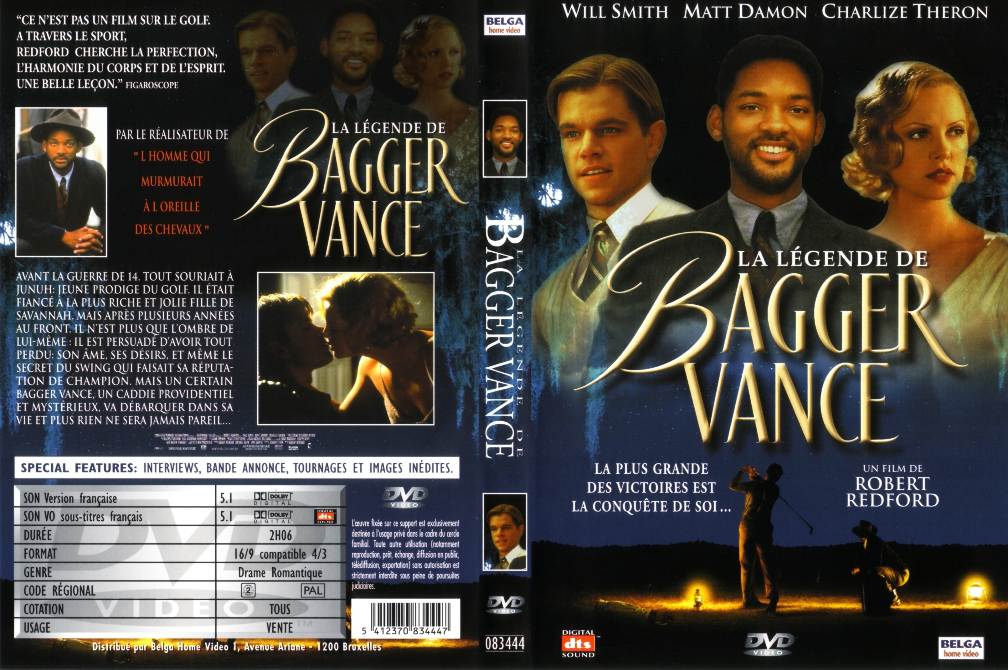 Jaquette DVD La legende de Bagger Vance v2