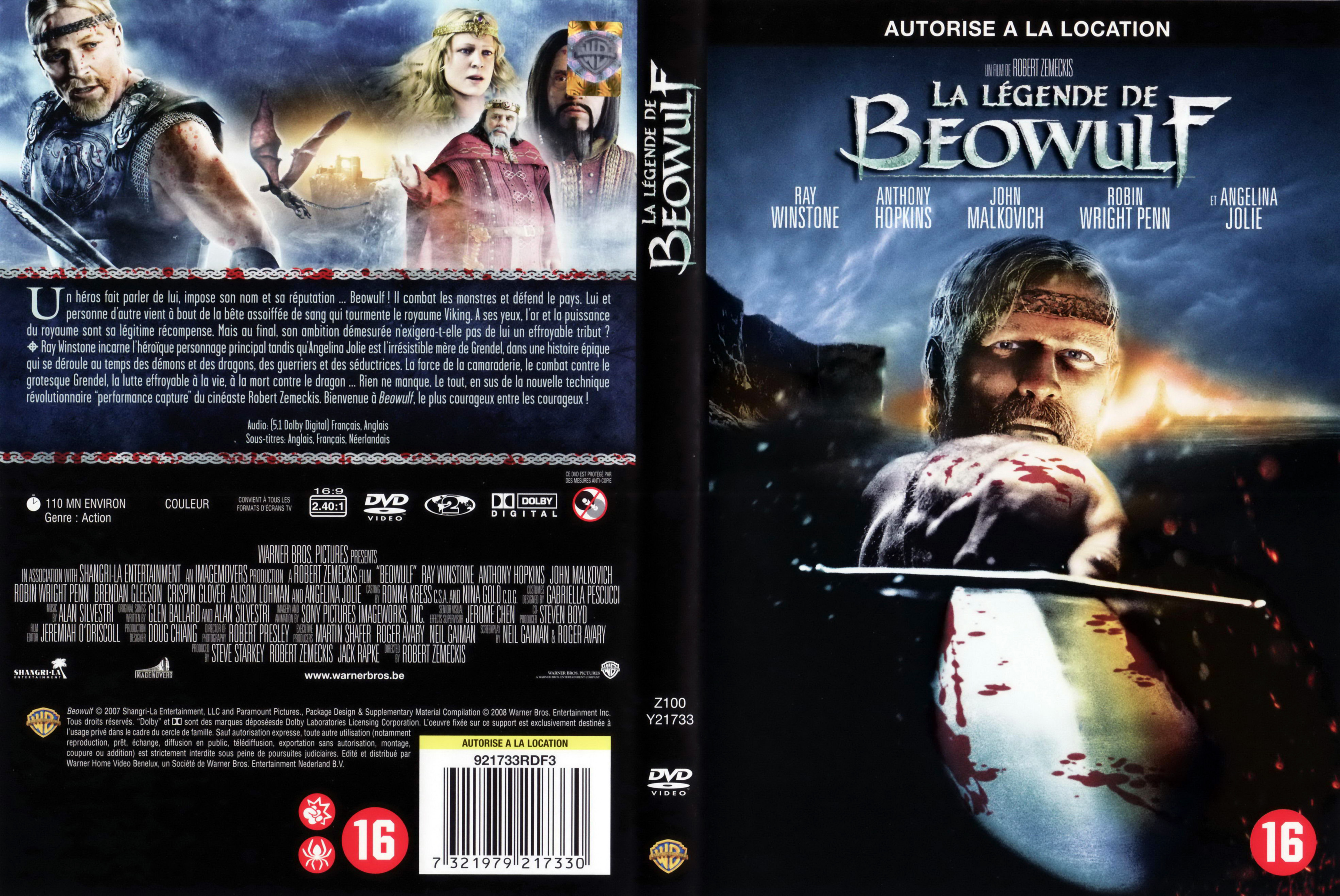Jaquette DVD La lgende de Beowulf