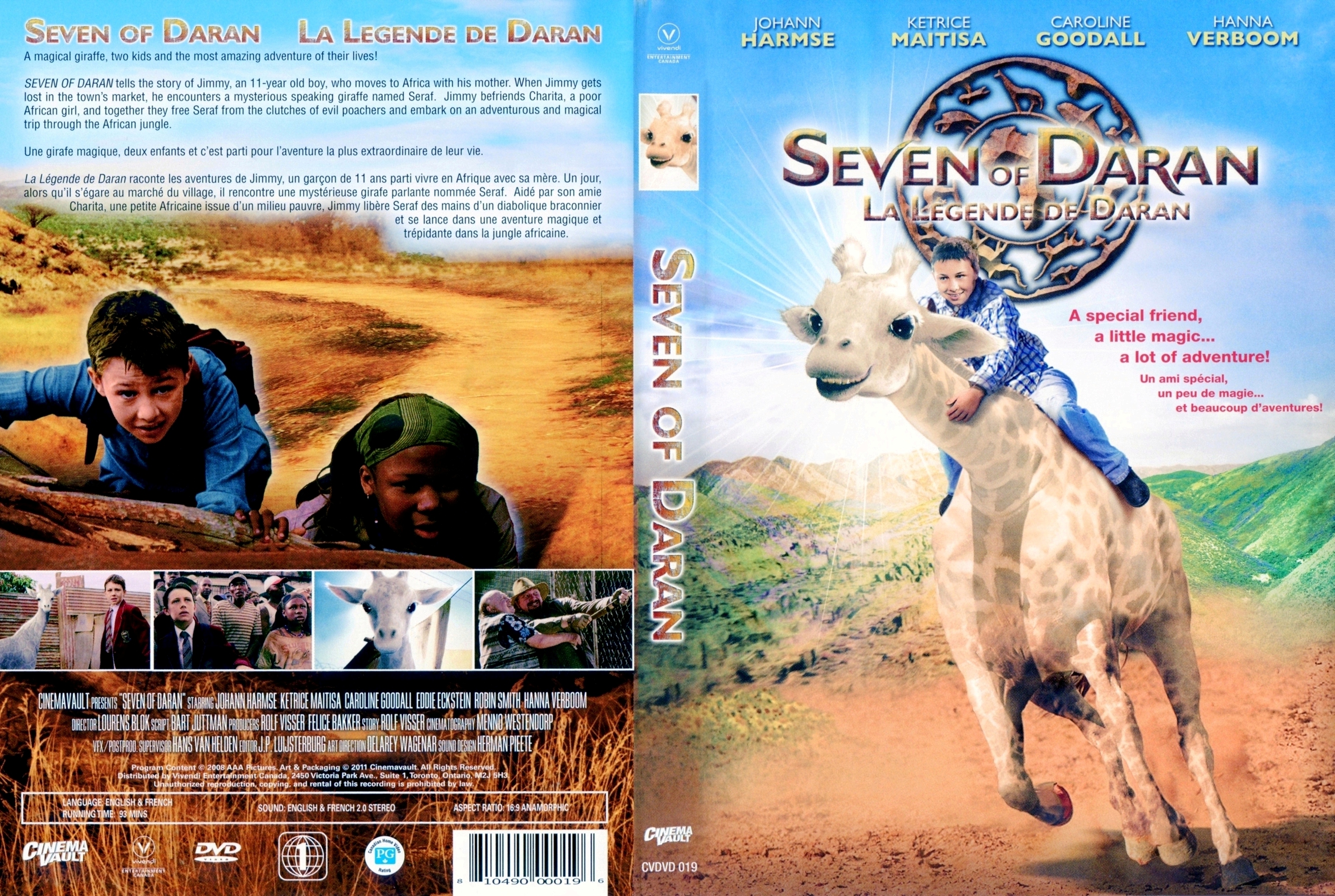 Jaquette DVD La lgende de Daran - Seven of daran (Canadienne)