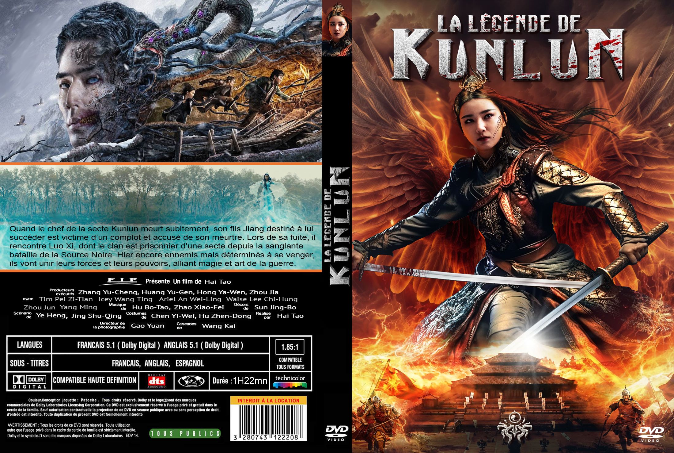 Jaquette DVD La lgende de Kunlun custom