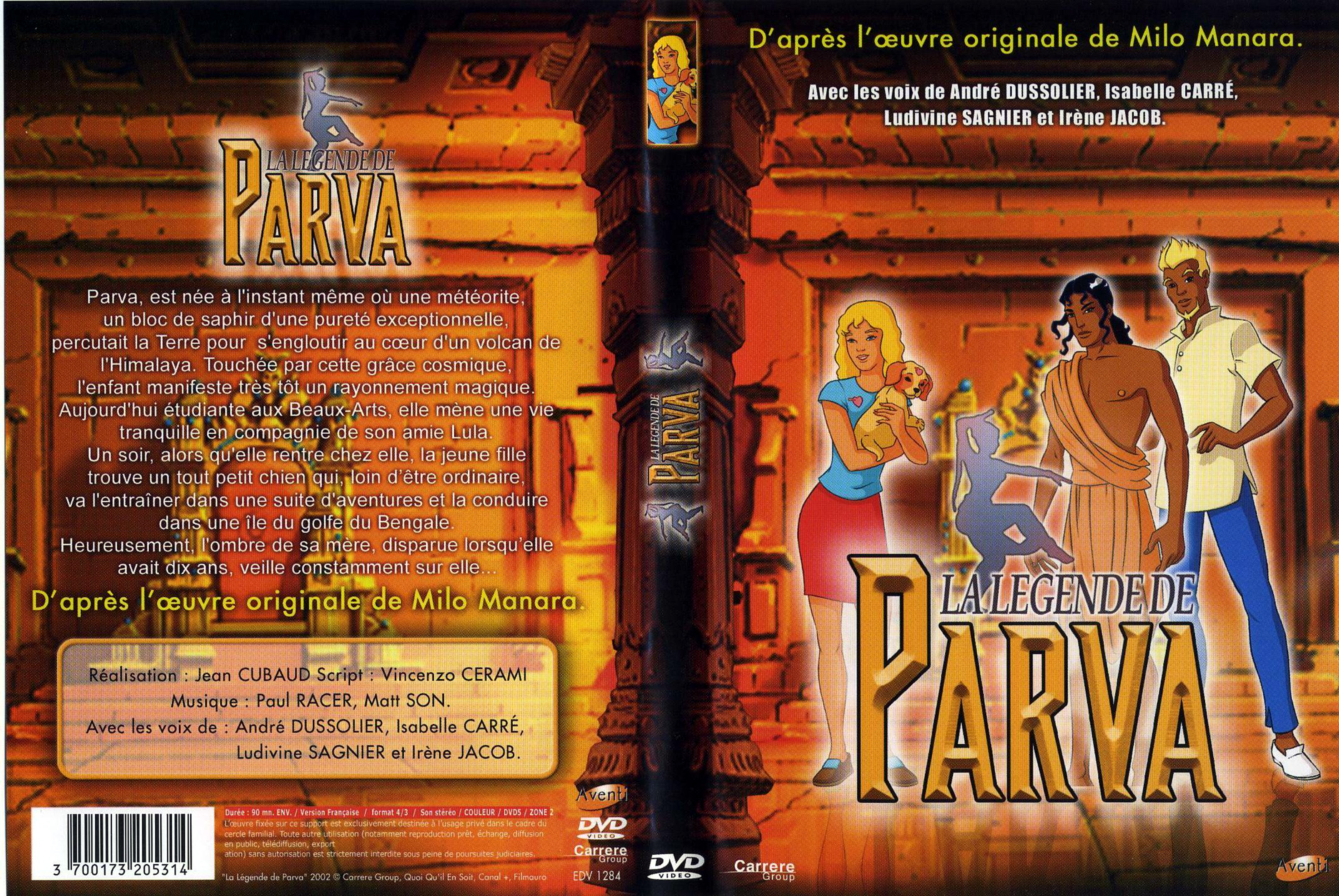 Jaquette DVD La lgende de Parva