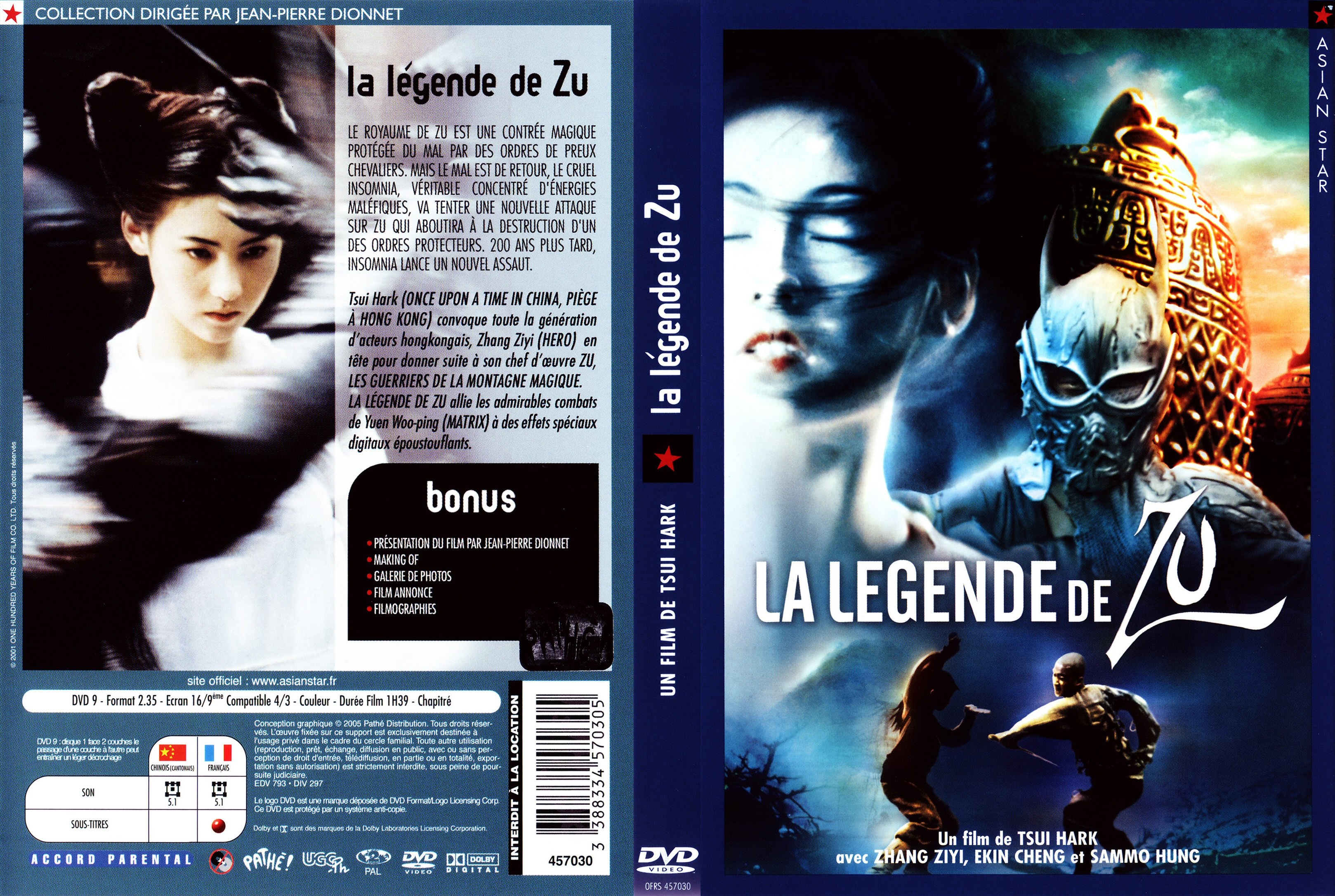 Jaquette DVD La legende de Zu