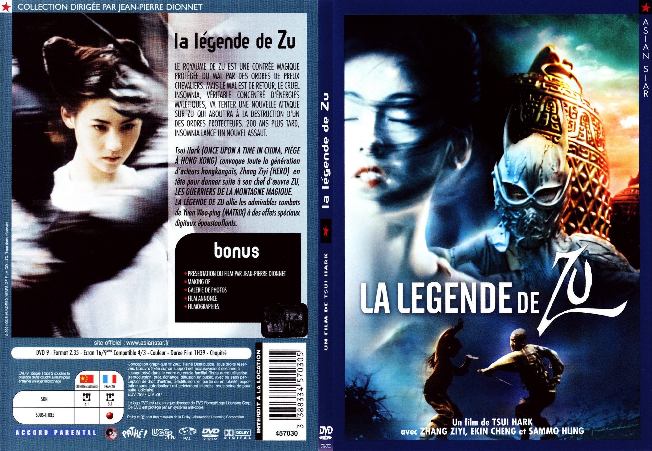 Jaquette DVD La lgende de Zu - SLIM