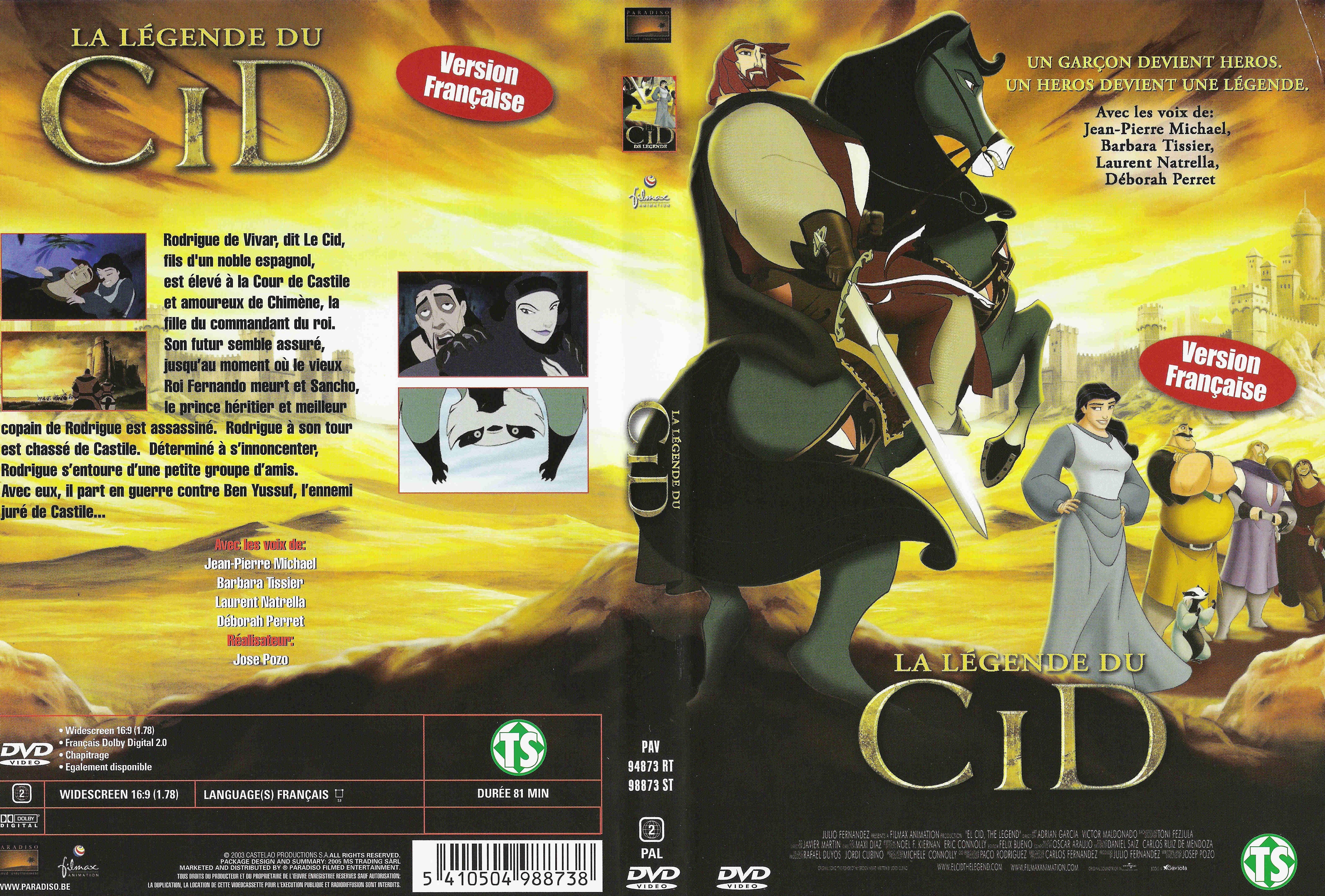 Jaquette DVD La lgende du Cid